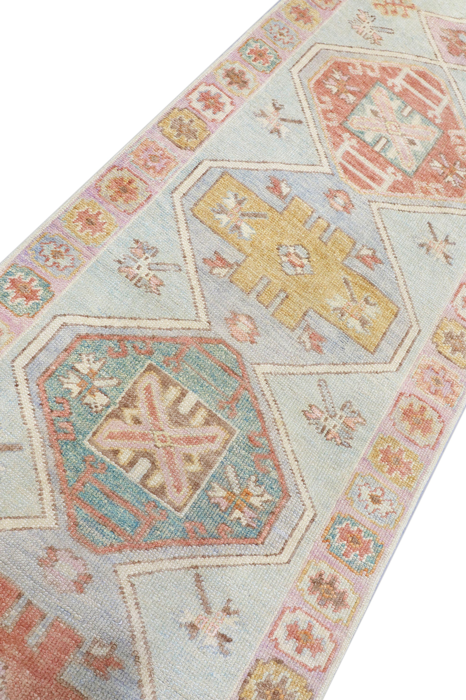 Turkish Oushak Rug 3'1" x 11'7" #4385