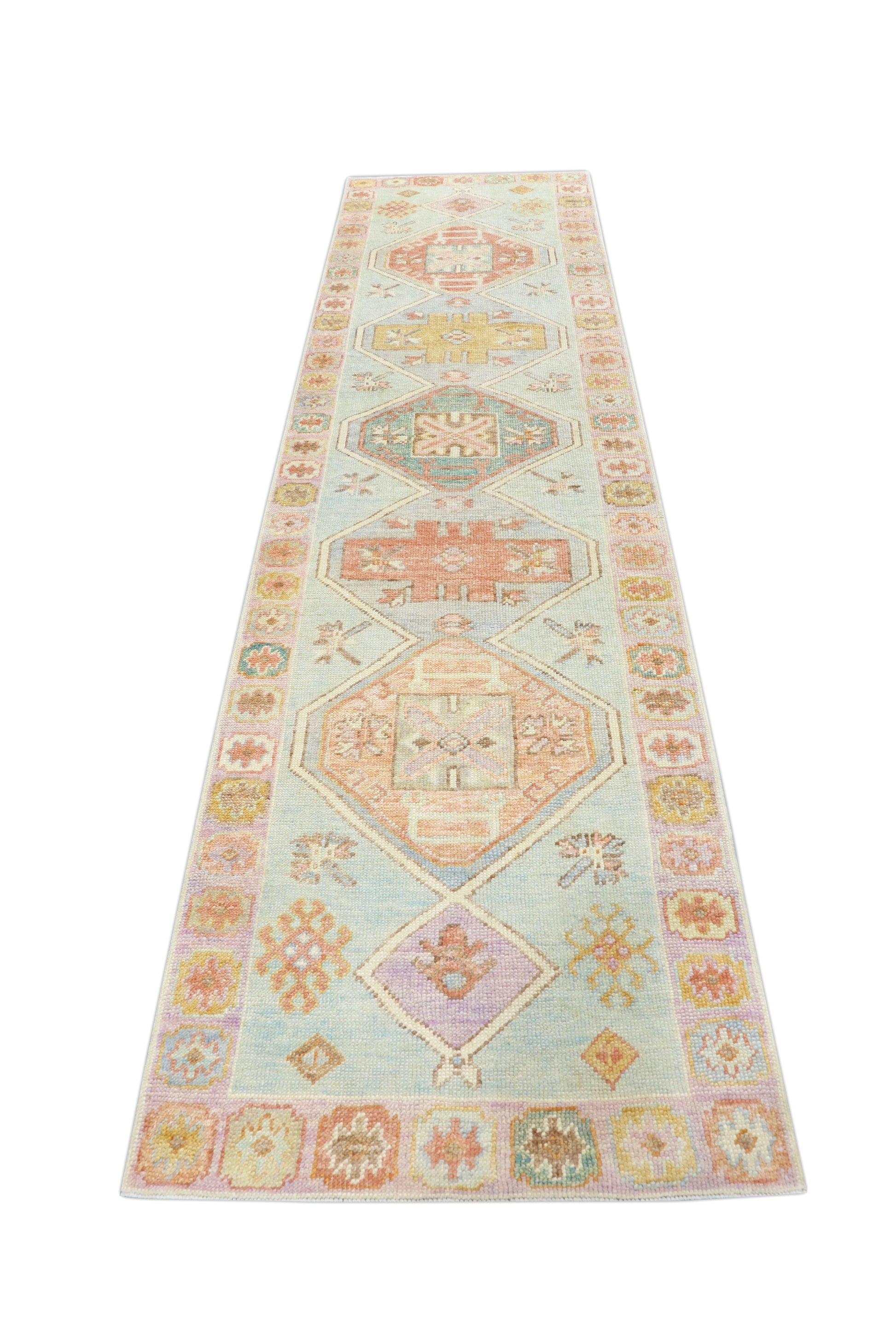 Turkish Oushak Rug 3'1" x 11'7" #4385