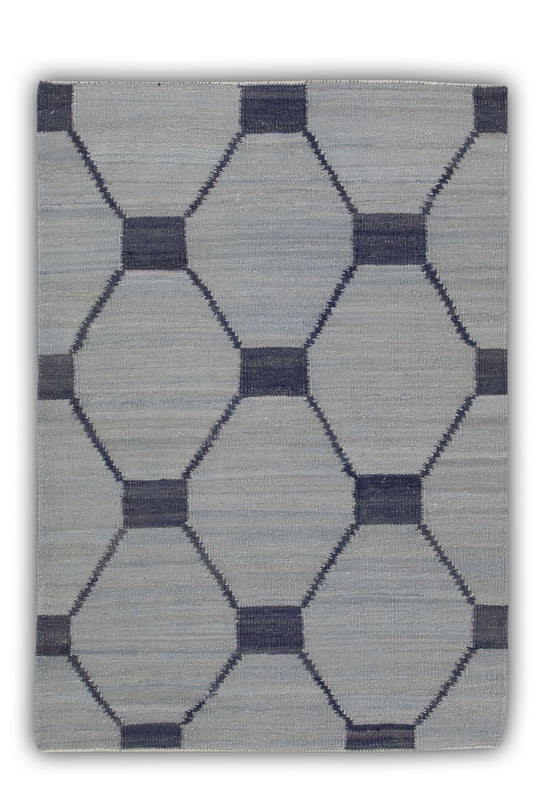 #35 Oriental Flat Weave Turkish Kilim 2'11" x 4'1"