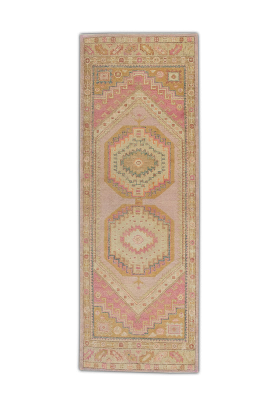 #4112 Turkish Oushak 3'1" x 8'8"