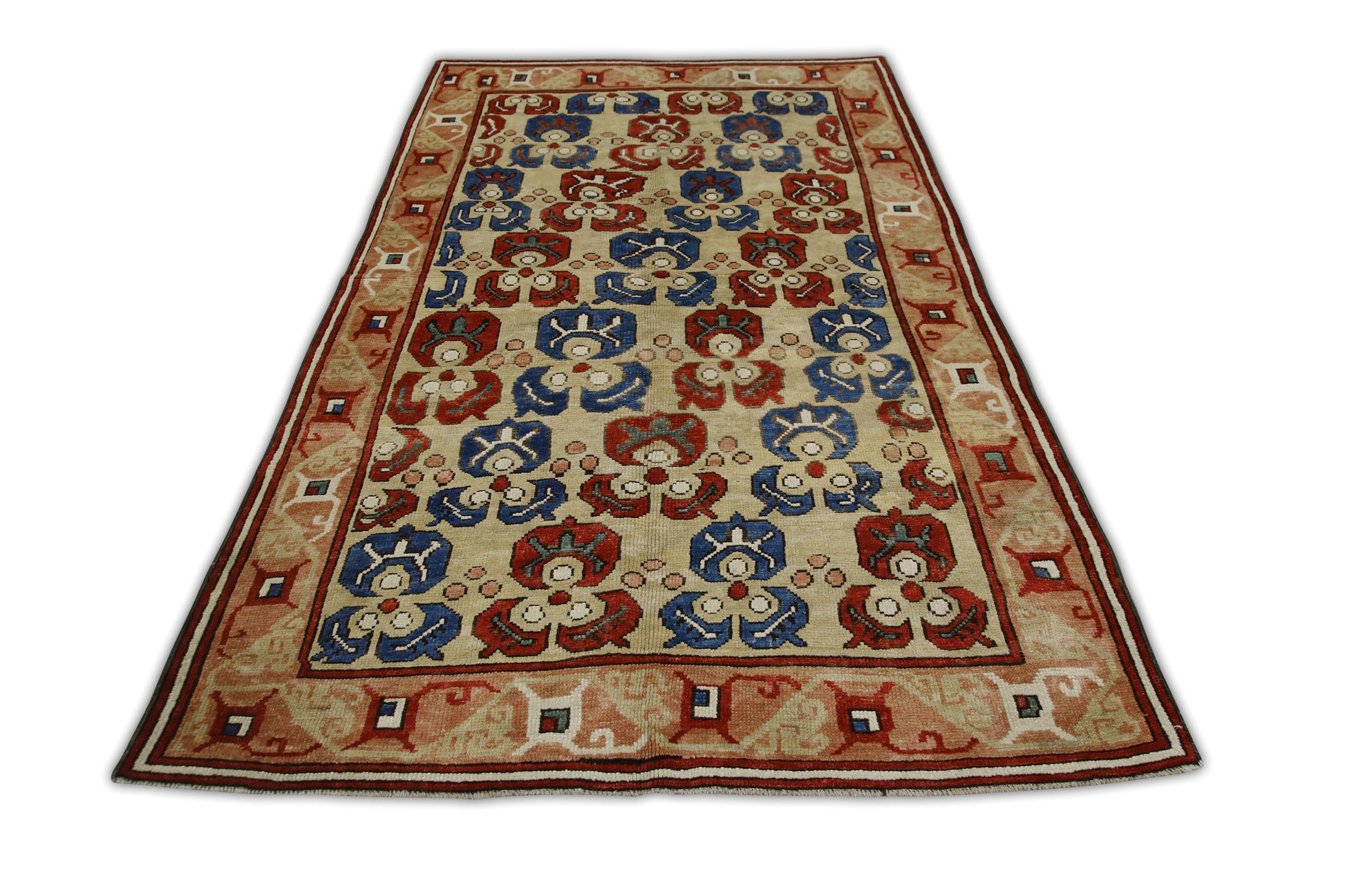 Turkish Antique Look Oushak Rug 4'9" x 7'8"  #20