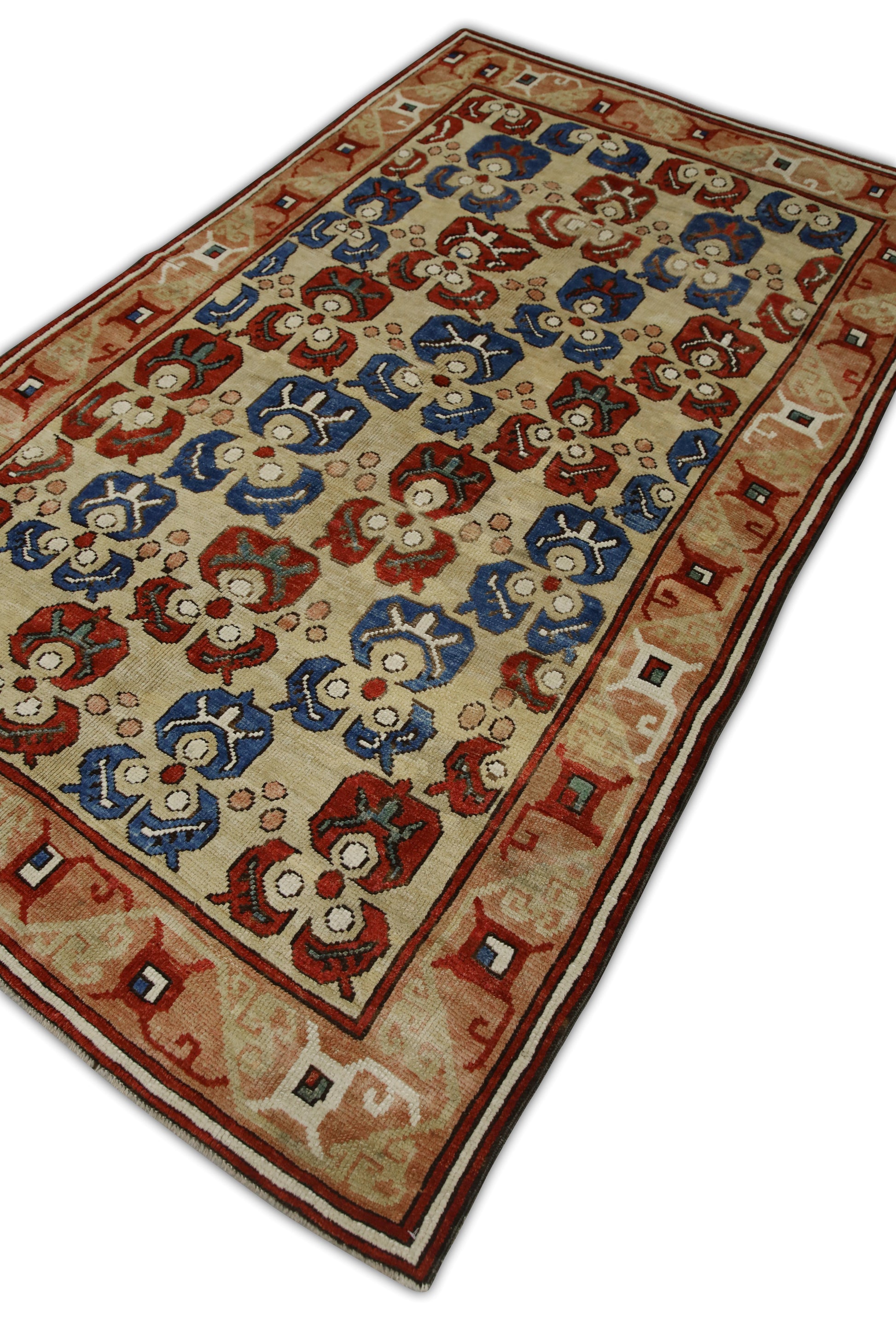 Turkish Antique Look Oushak Rug 4'9" x 7'8"  #20