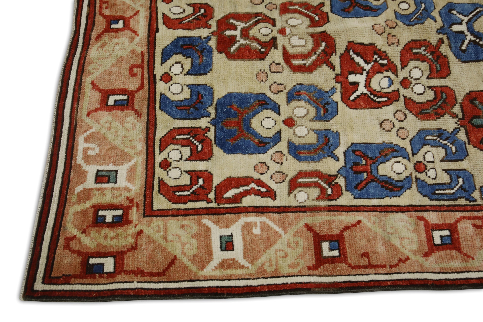 Turkish Antique Look Oushak Rug 4'9" x 7'8"  #20