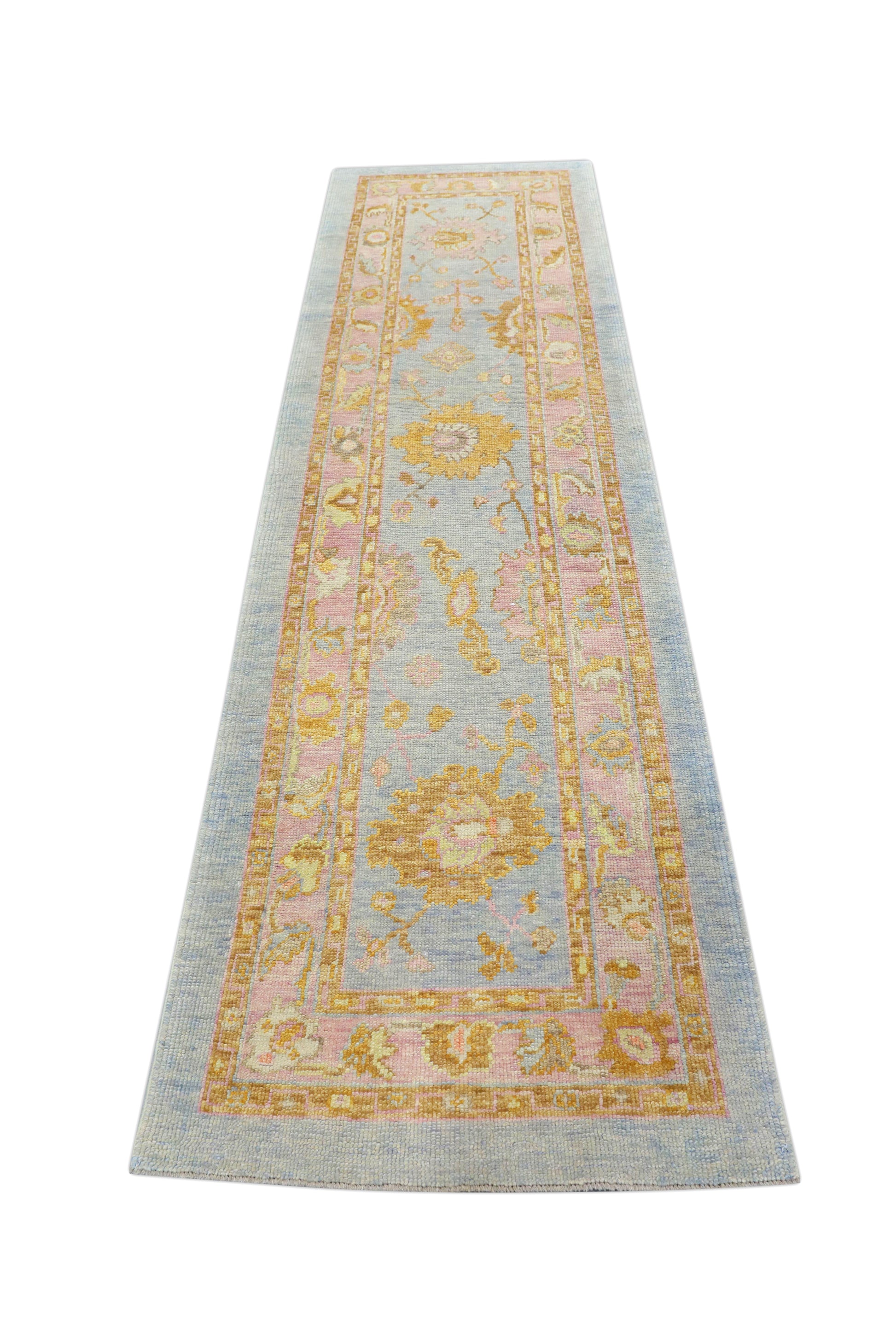 Turkish Oushak Rug 2'10" x 9'11" #4149