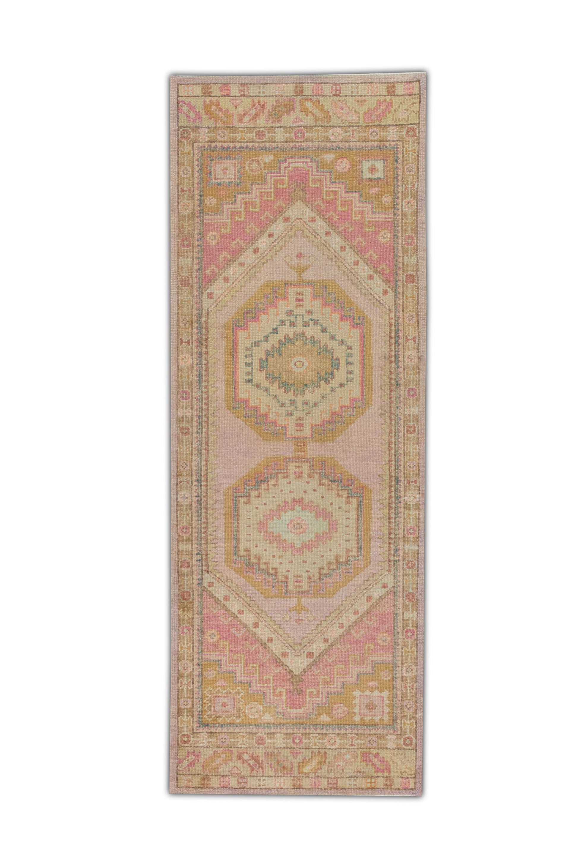 Turkish Oushak Rug 3'2" x 8'5" #4083