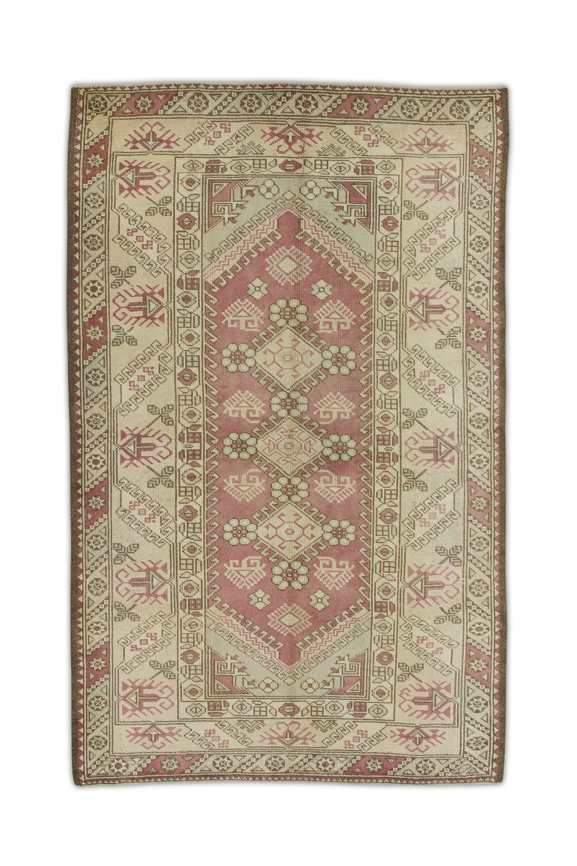 Turkish Vintage Anatolian Rug  4' x 6'5" #462