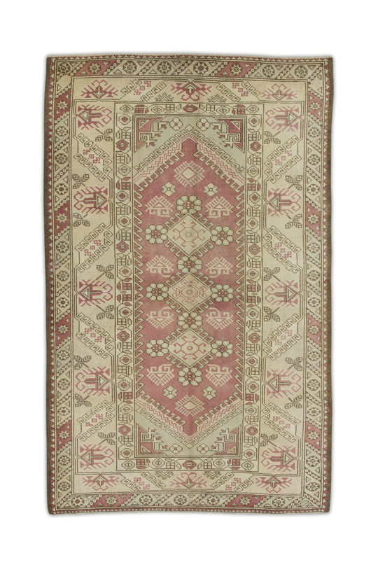 #462 Turkish Vintage Anatolian Rug  4' x 6'5"