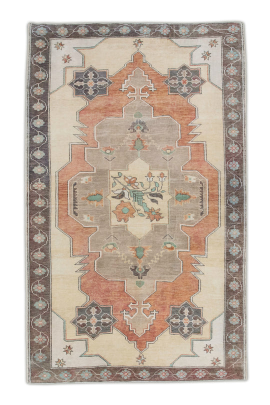 #6972 Turkish Vintage Anatolian Rug  4'5" x 7'3"