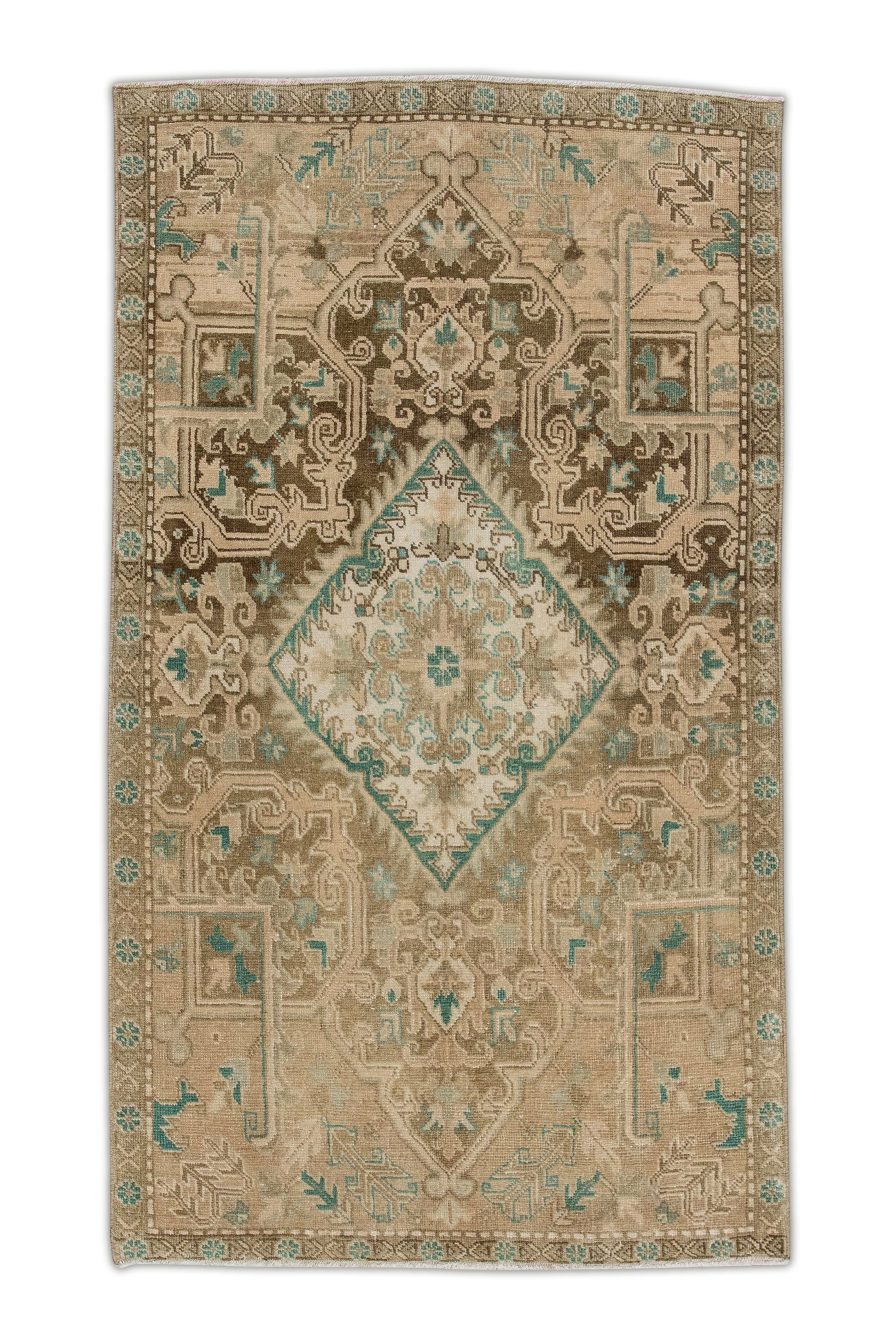 Turkish Oushak Rug 3'4" x 5'9" #7396