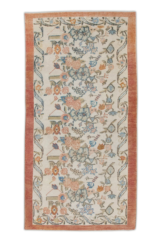 #6970 Turkish Vintage Anatolian Rug  3'3" x 6'6"