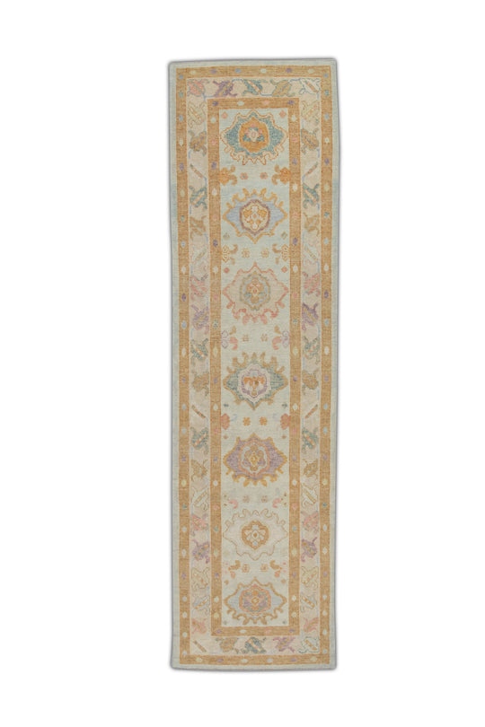 #4091 Turkish Oushak 3'1" x 11'1"