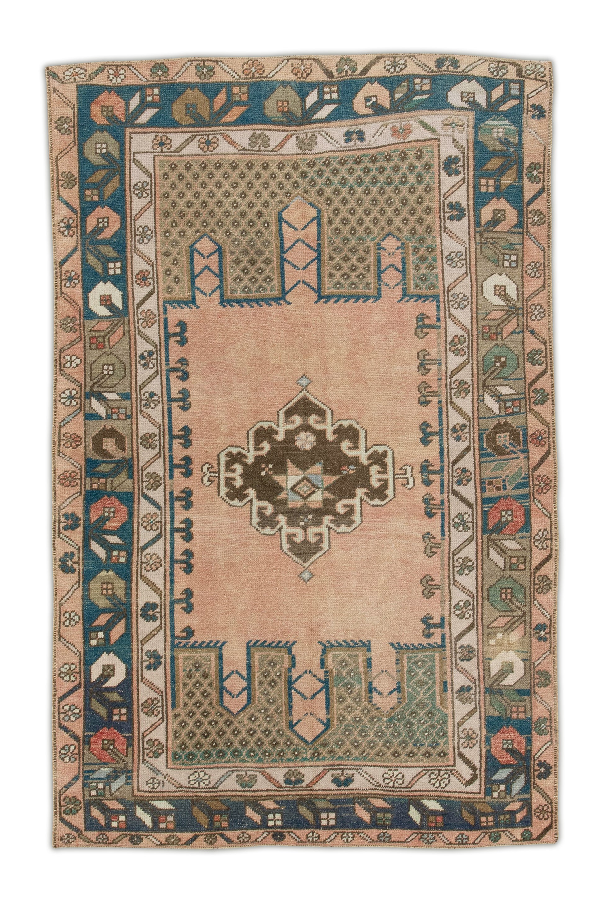 Turkish Vintage Anatolian Rug  3'11" x 6'2" #6983