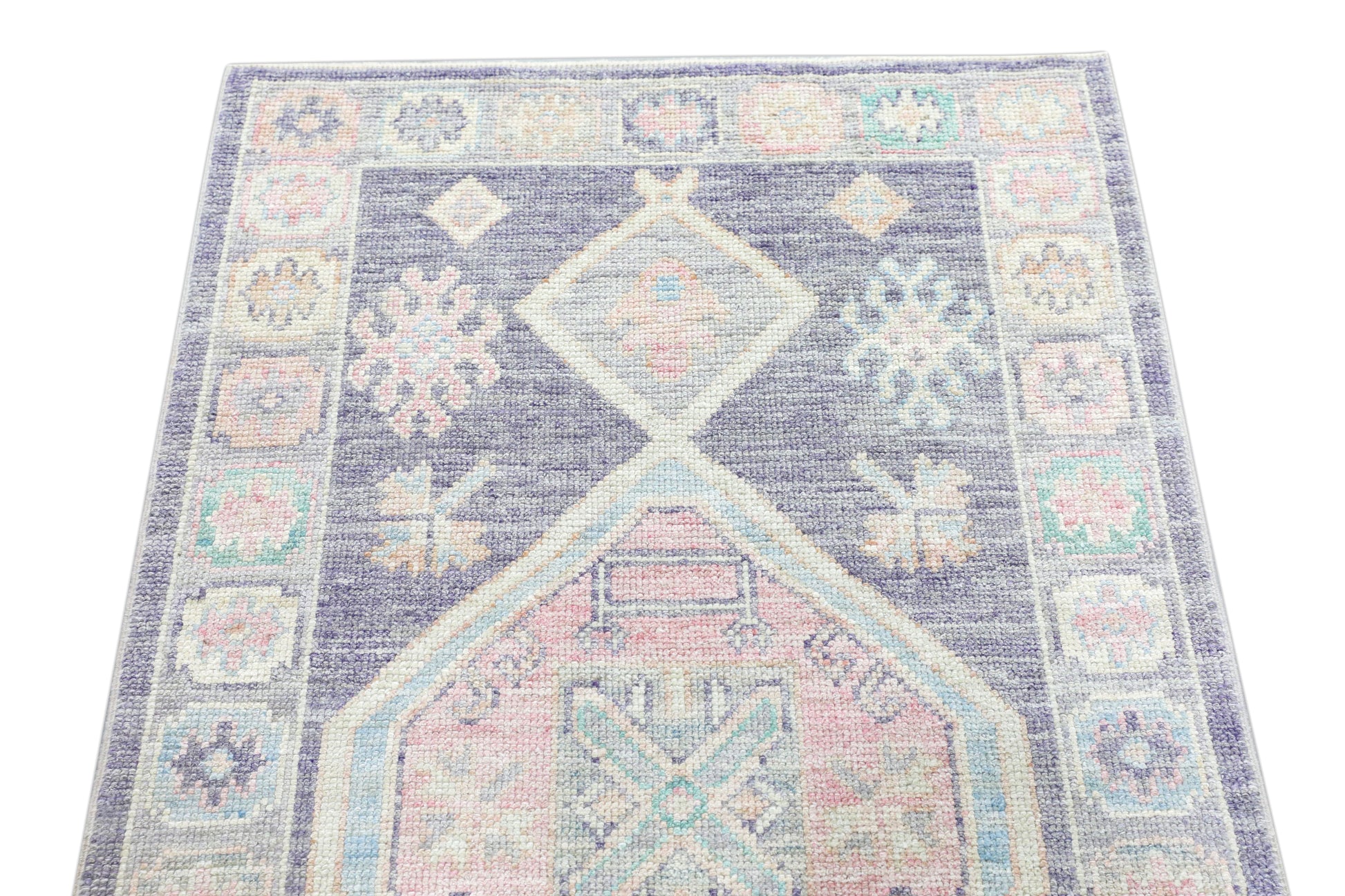 Turkish Oushak Rug 3'3" x 12'11" #4228