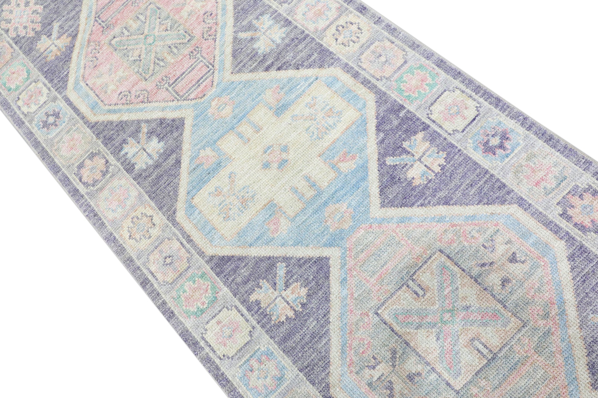 Turkish Oushak Rug 3'3" x 12'11" #4228