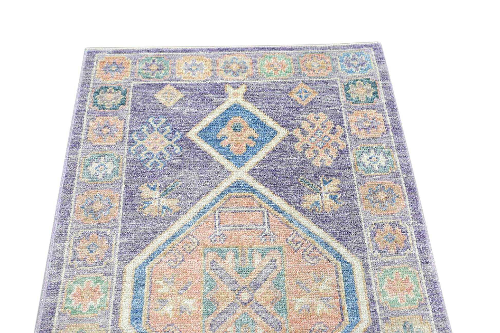 Turkish Oushak Rug 3' x 8'7" #4101