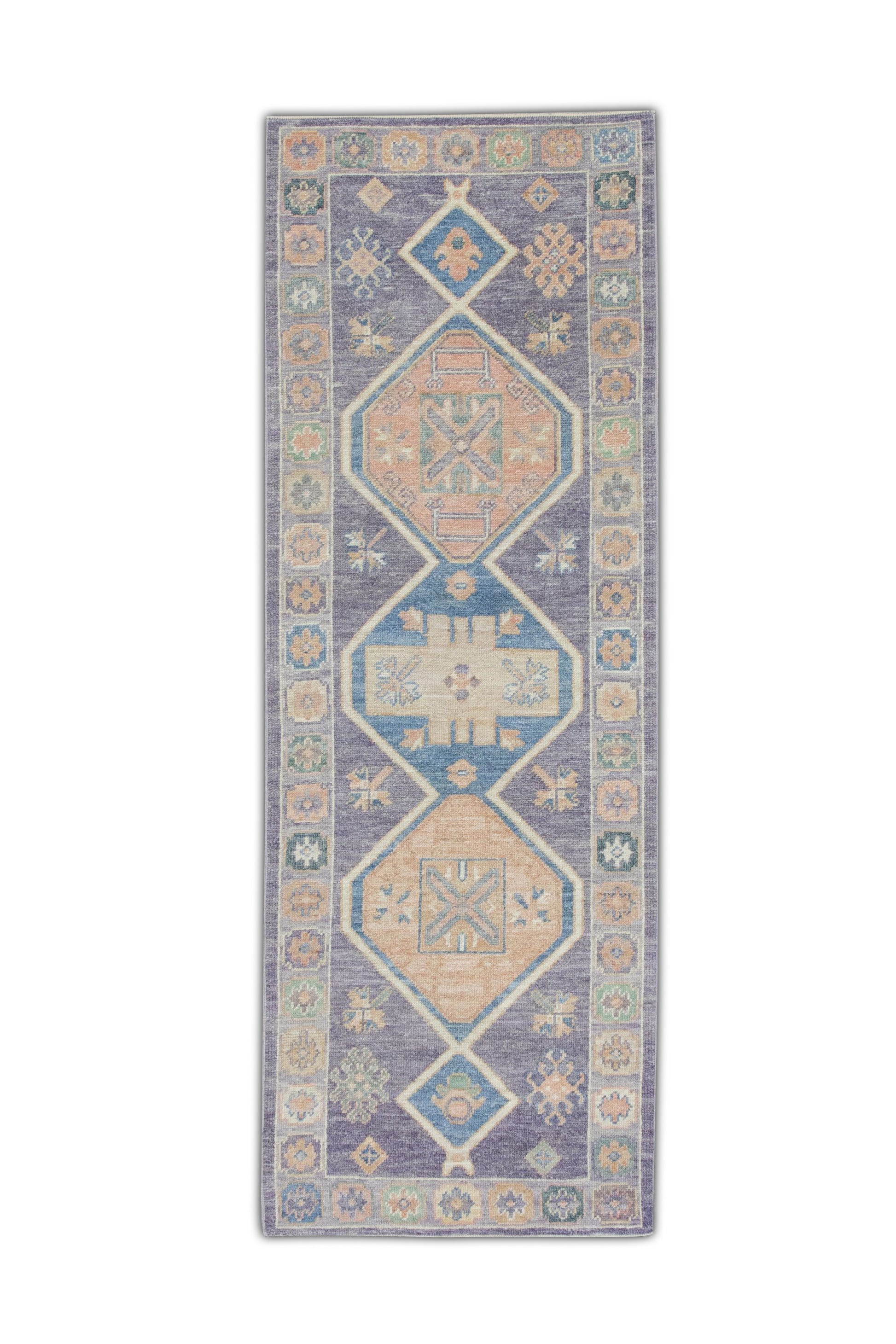 Turkish Oushak Rug 3' x 8'7" #4101