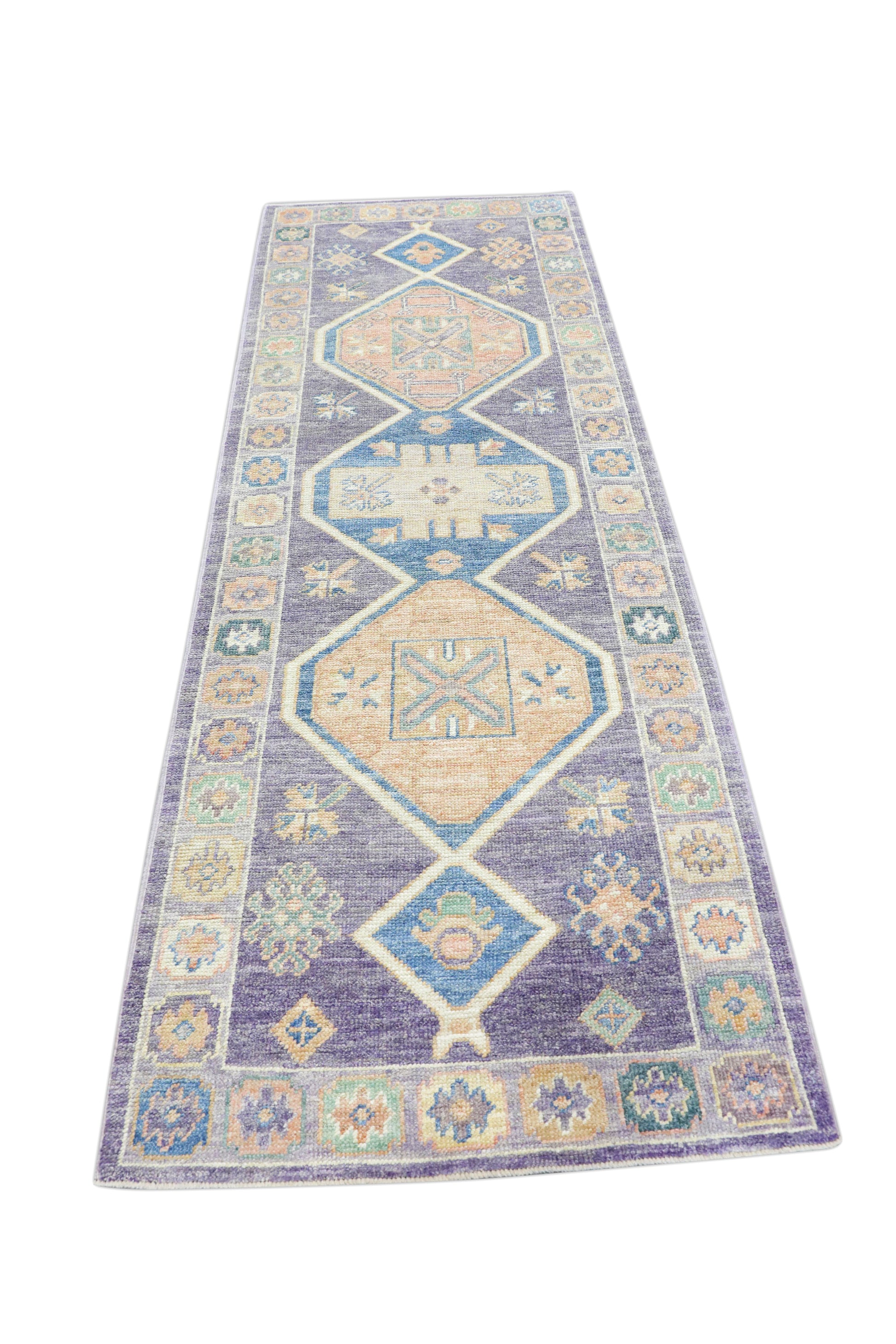 Turkish Oushak Rug 3' x 8'7" #4101