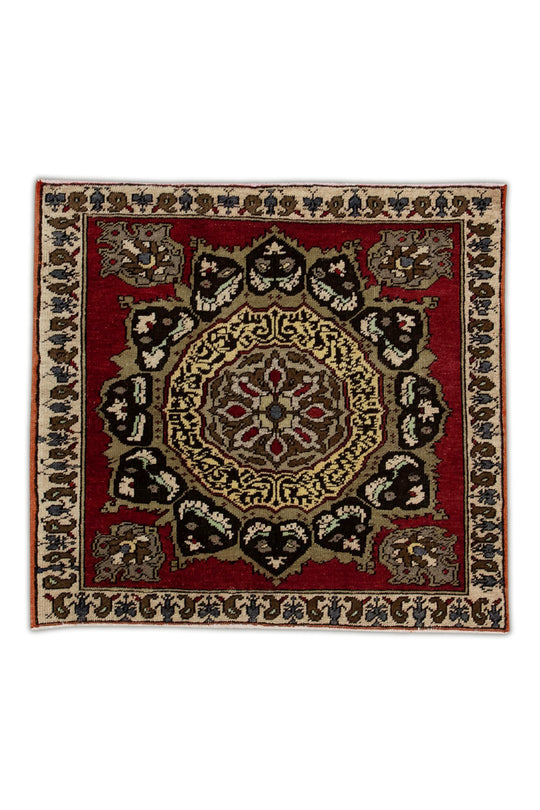 #1761 Turkish Vintage Anatolian Rug  2'9" x 3'