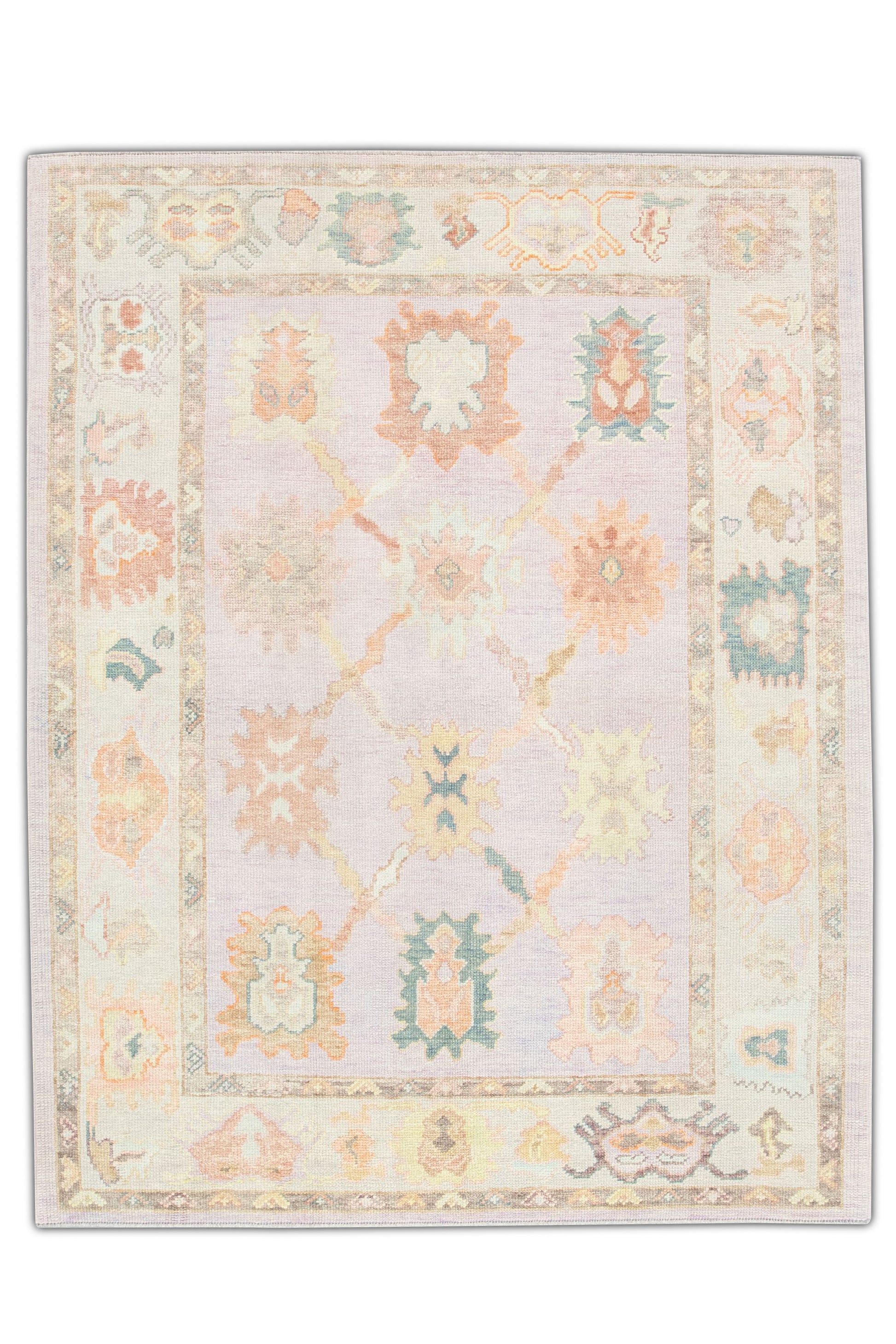 Turkish Oushak Rug 5'2" x 6'7" #2685