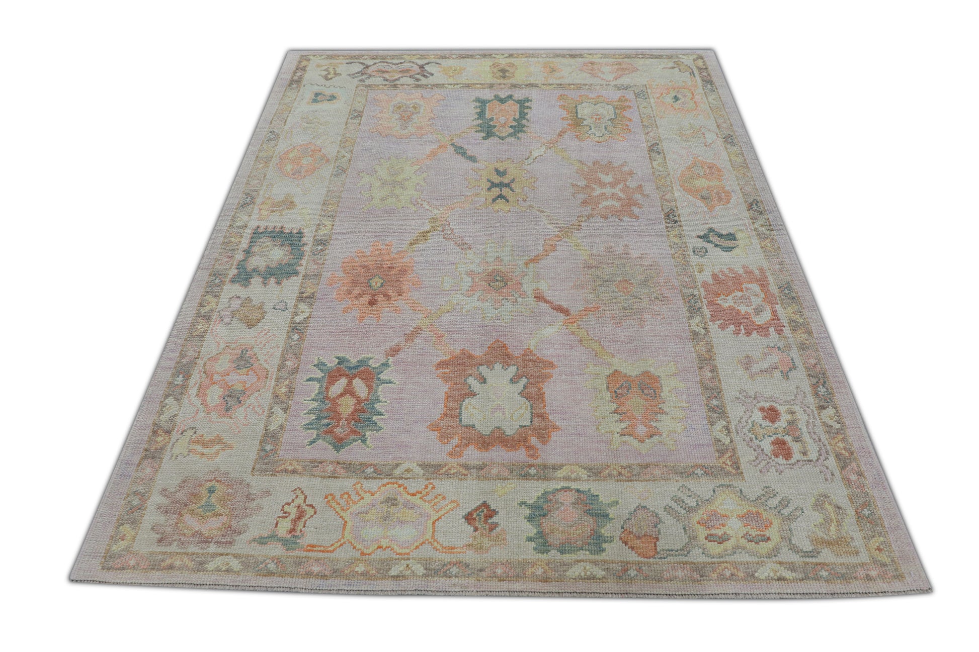 Turkish Oushak Rug 5'2" x 6'7" #2685