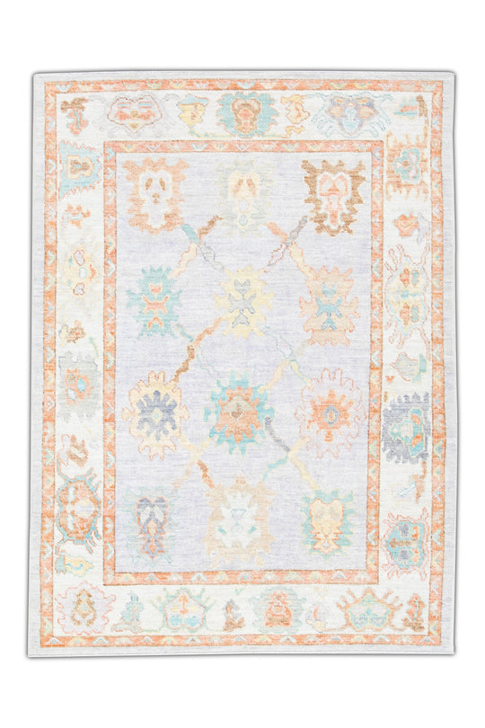 #2622 Turkish Oushak 5'2" x 7'