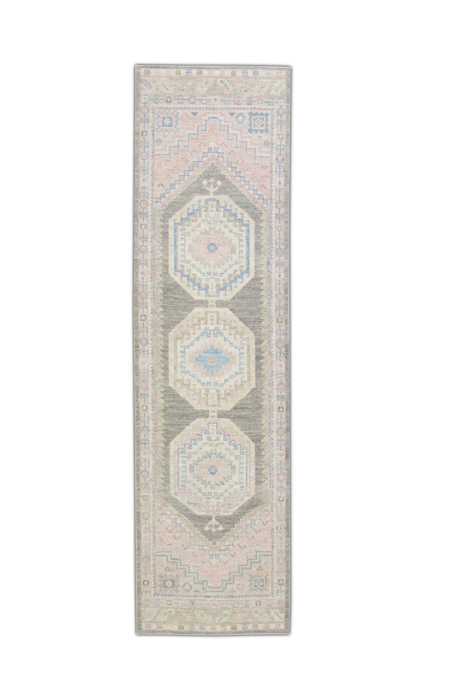 Turkish Oushak Rug 3'1" x 11'1" #4218