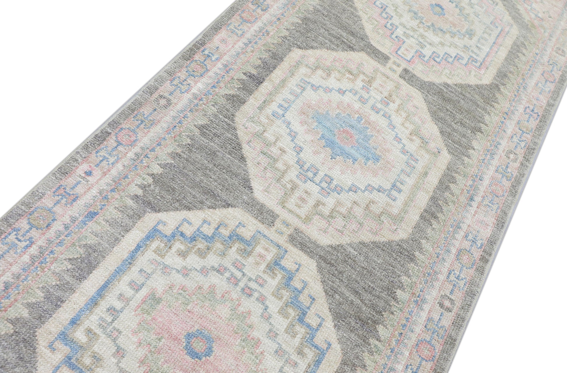Turkish Oushak Rug 3'1" x 11'1" #4218