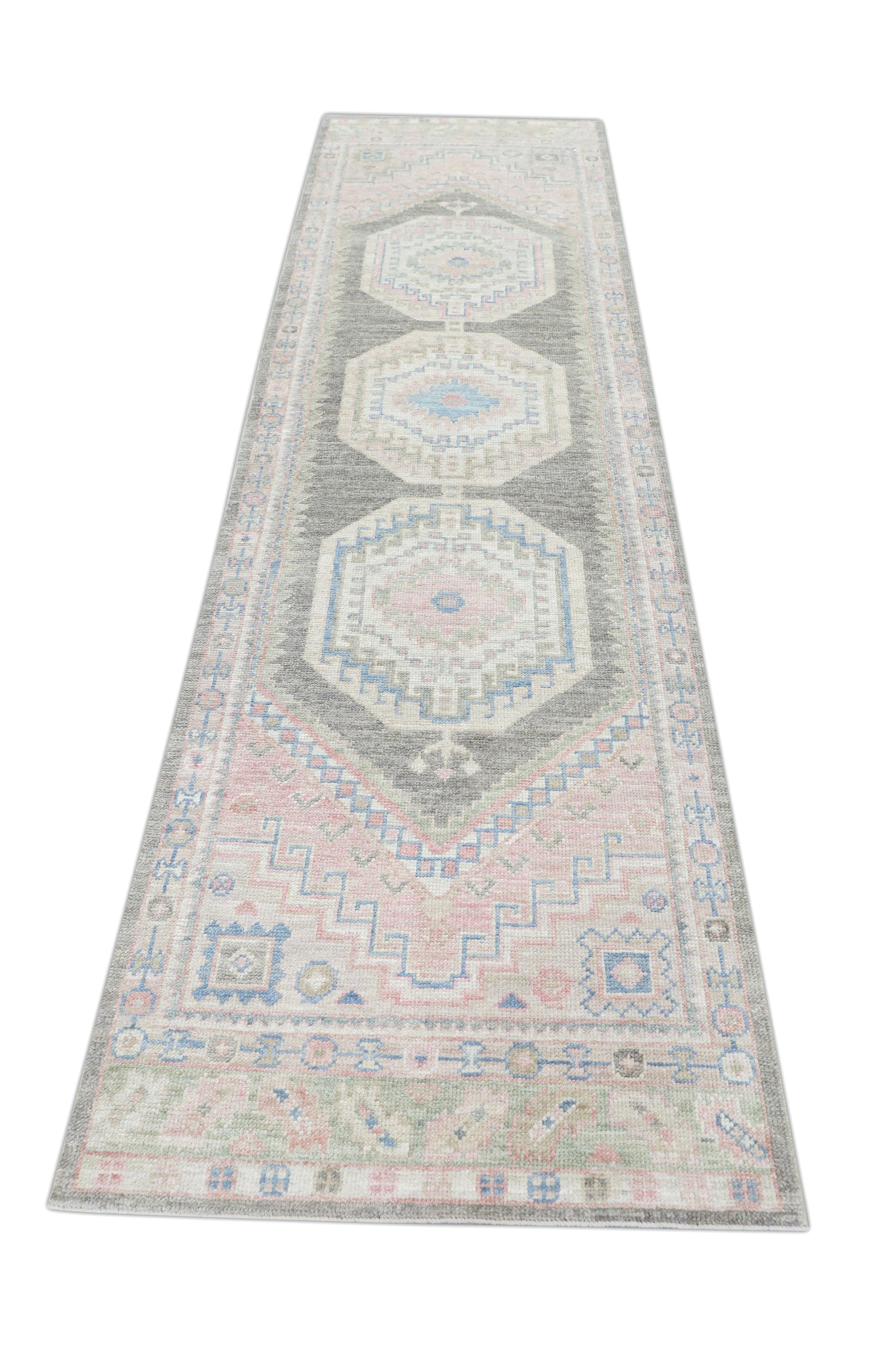 Turkish Oushak Rug 3'1" x 11'1" #4218
