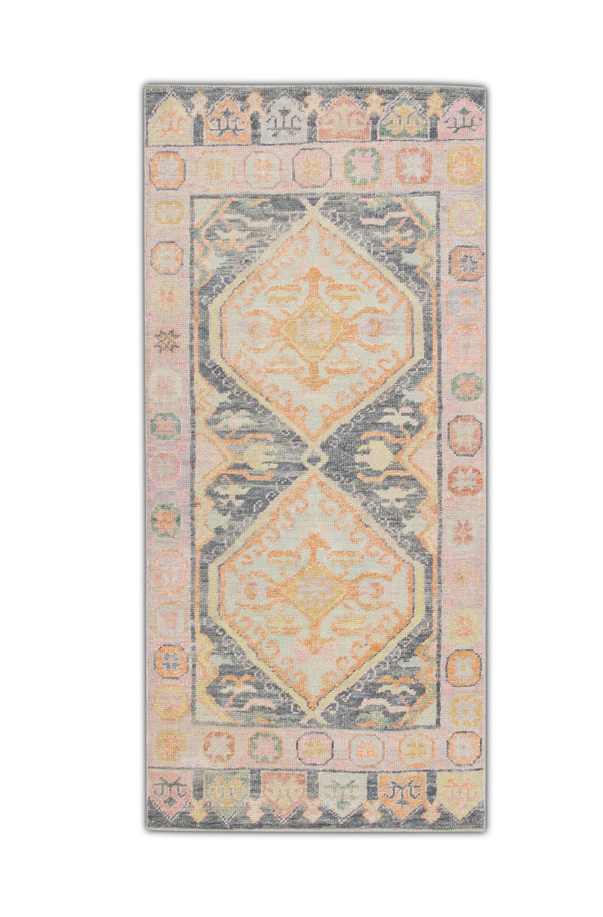 Turkish Oushak Rug 2'11" x 6'3" #4448
