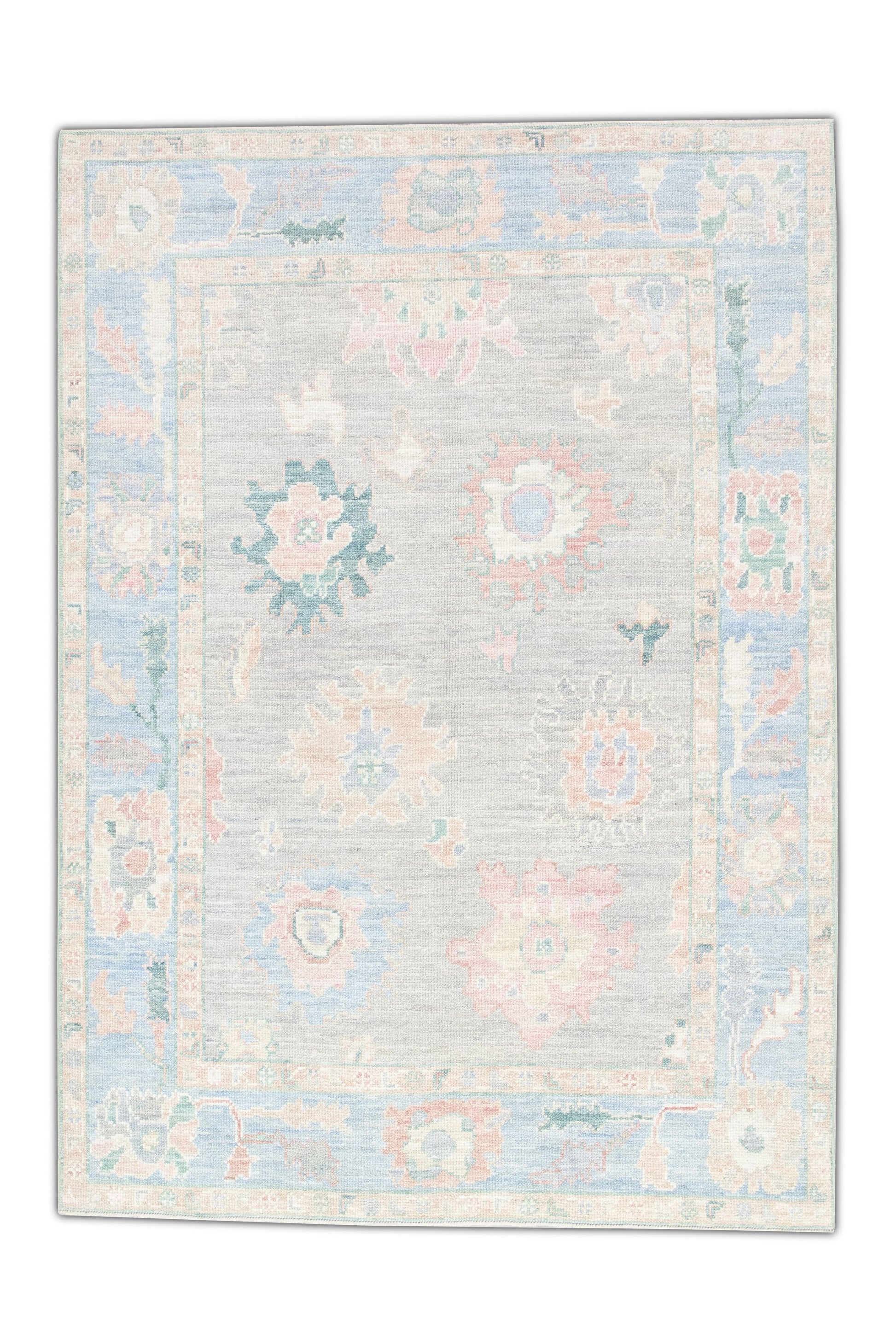 Turkish Oushak Rug 5' x 6'11" #2676
