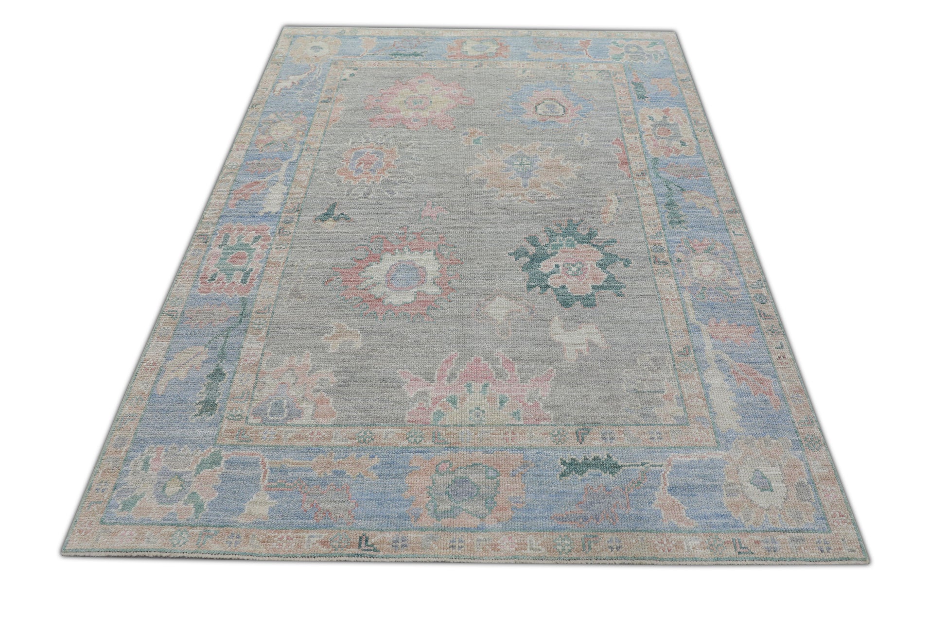 Turkish Oushak Rug 5' x 6'11" #2676