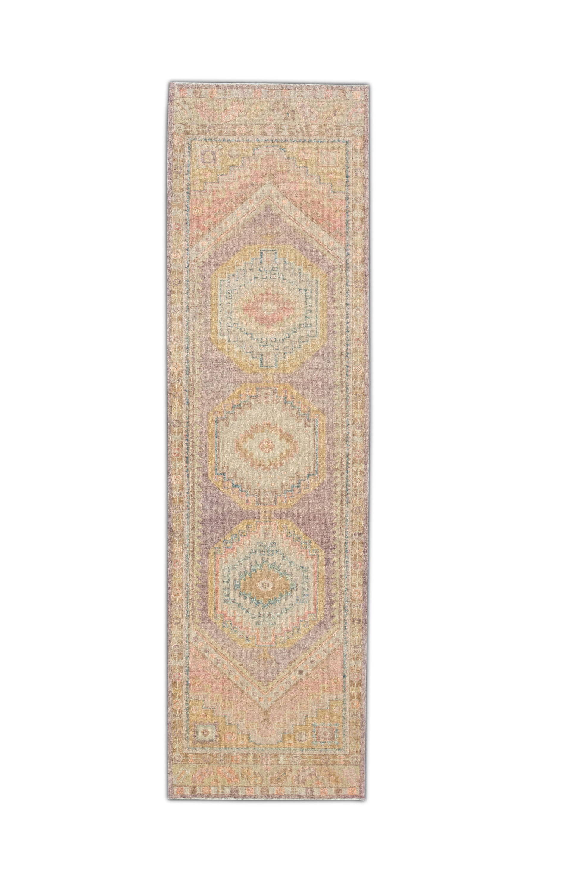Turkish Oushak Rug 3' x 10'5" #4402