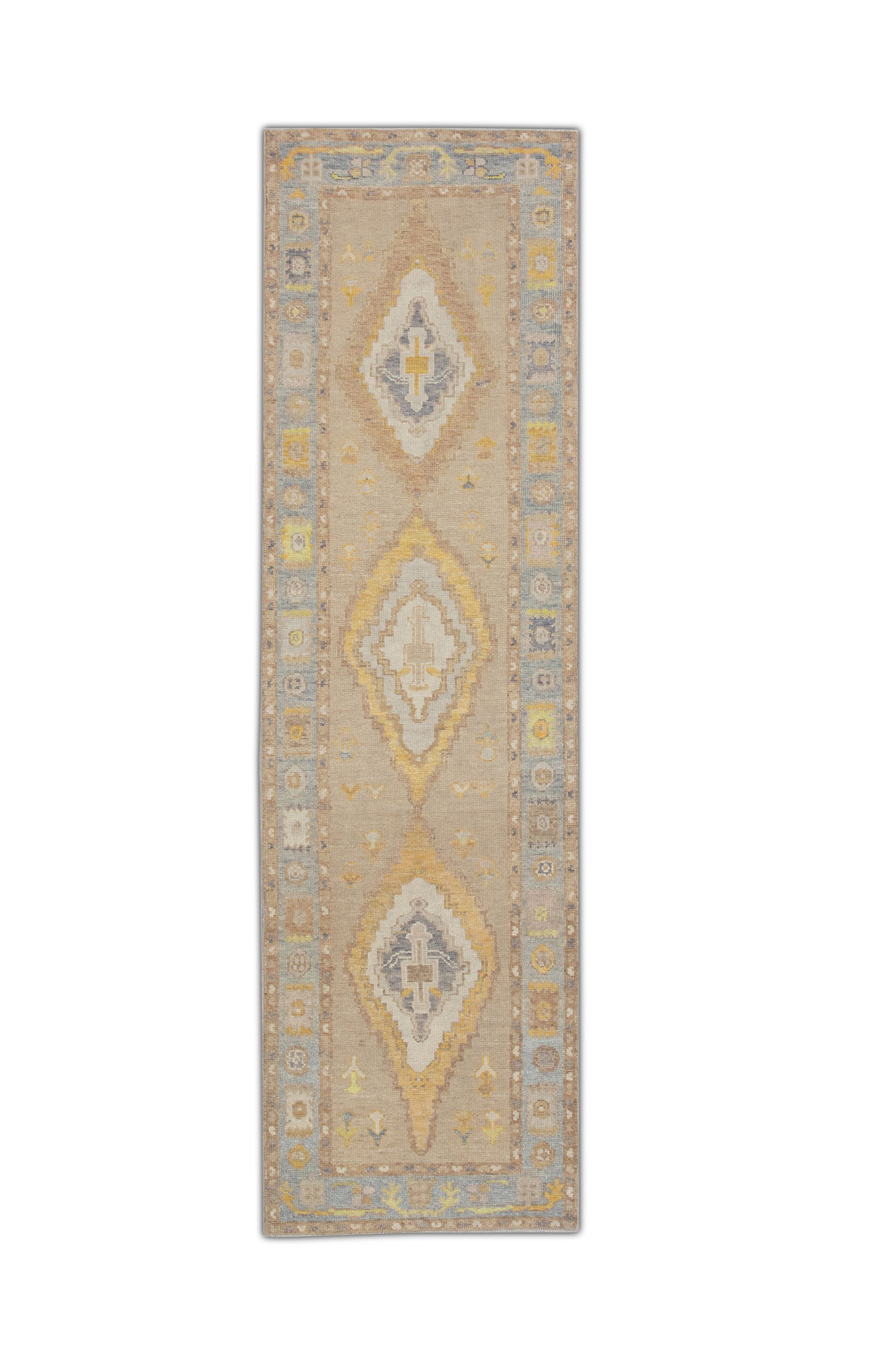 Turkish Oushak Rug 2'10" x 9'8" #4032