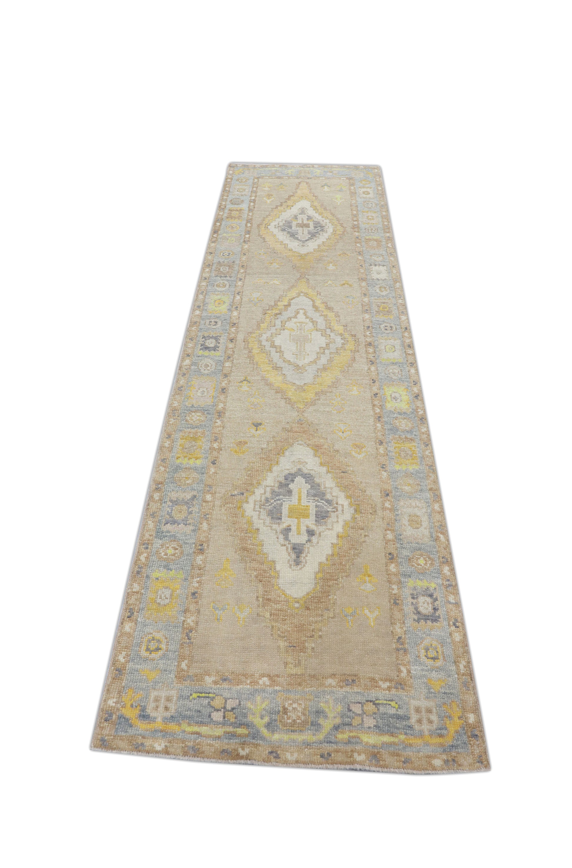 Turkish Oushak Rug 2'10" x 9'8" #4032