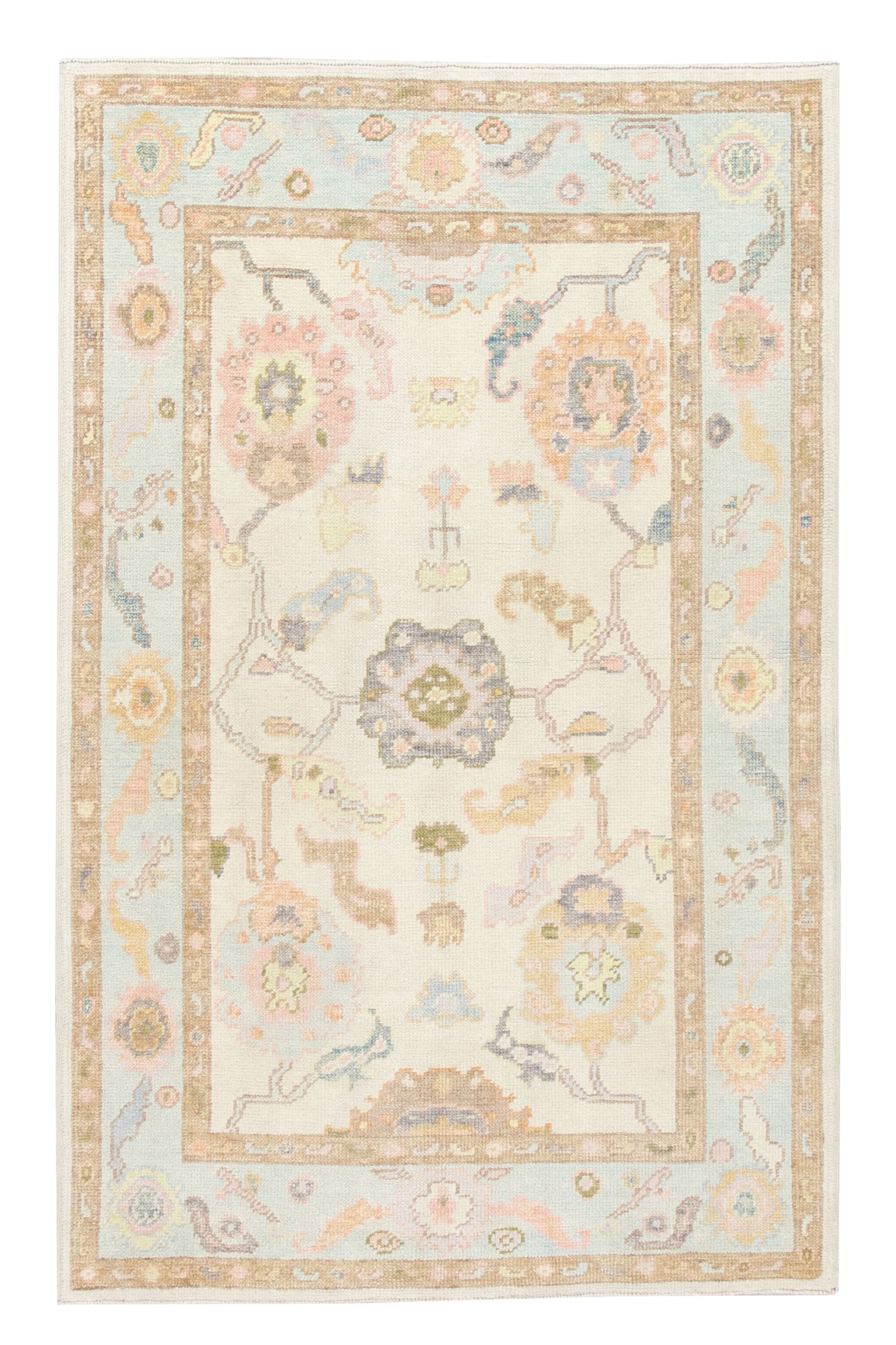 Turkish Oushak Rug 4' x 6'2" #2854