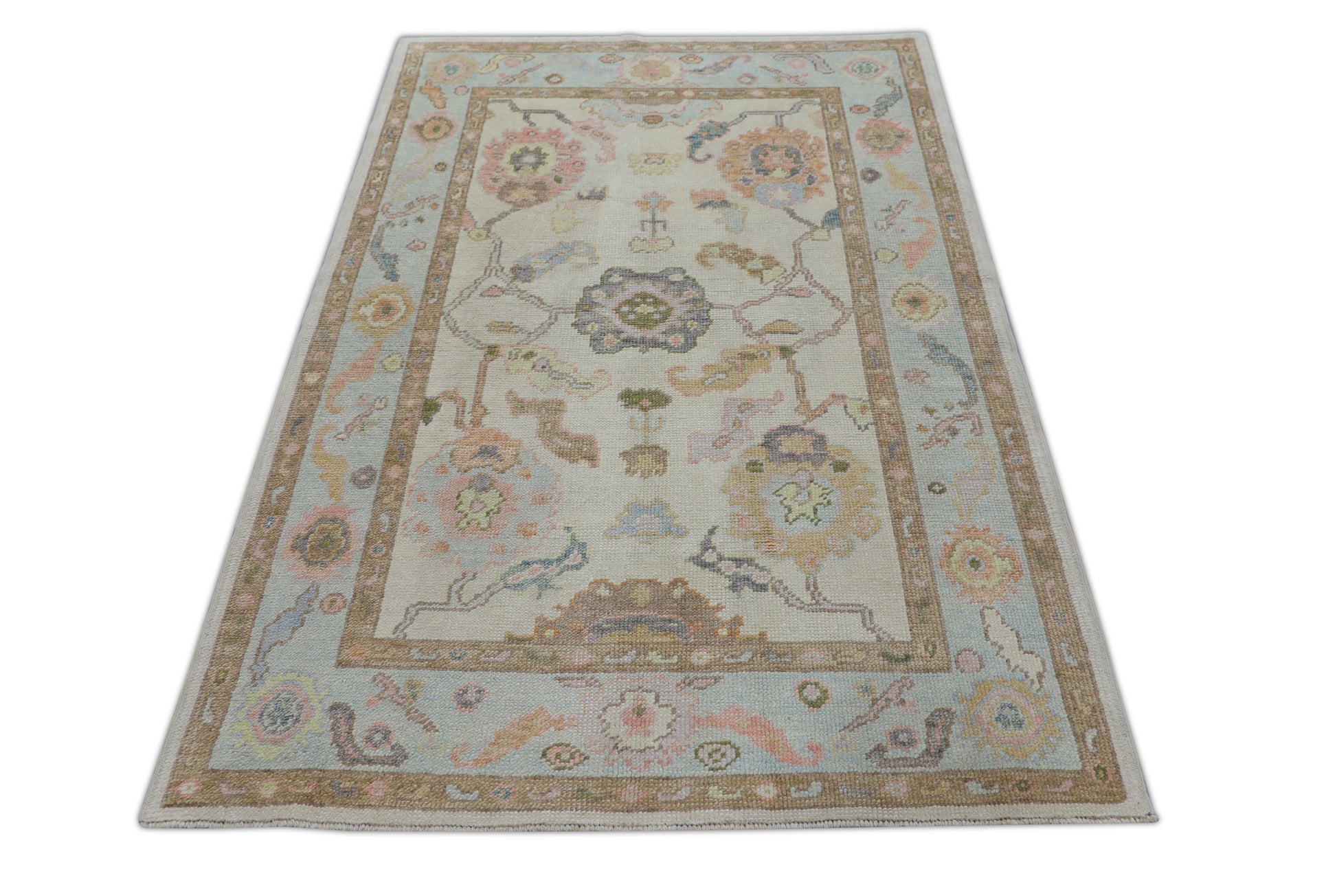 Turkish Oushak Rug 4' x 6'2" #2854