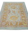 Turkish Oushak Rug 4'2" x 5'8" #5086