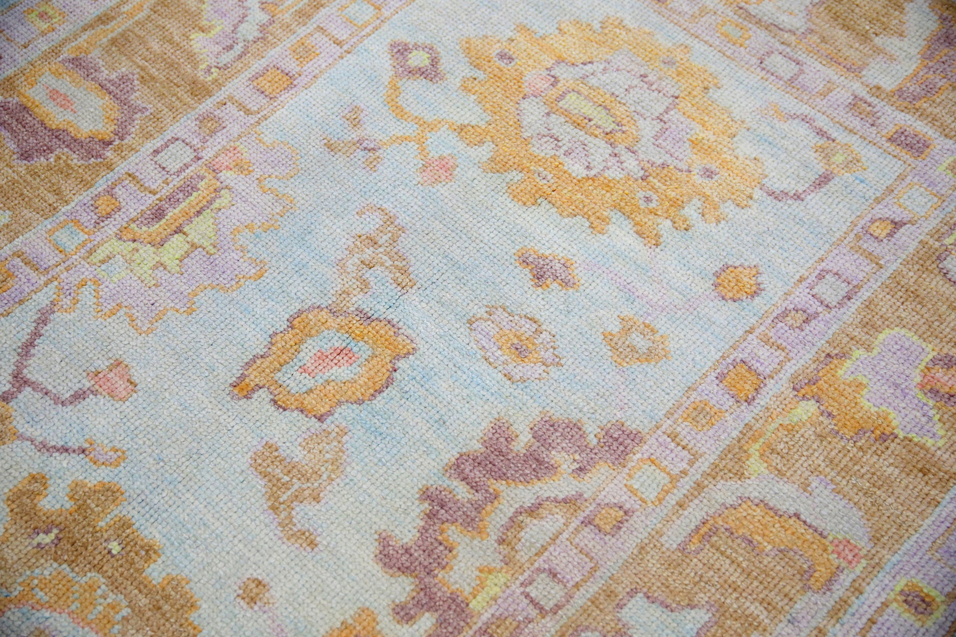 Turkish Oushak Rug 4'2" x 5'8" #5086