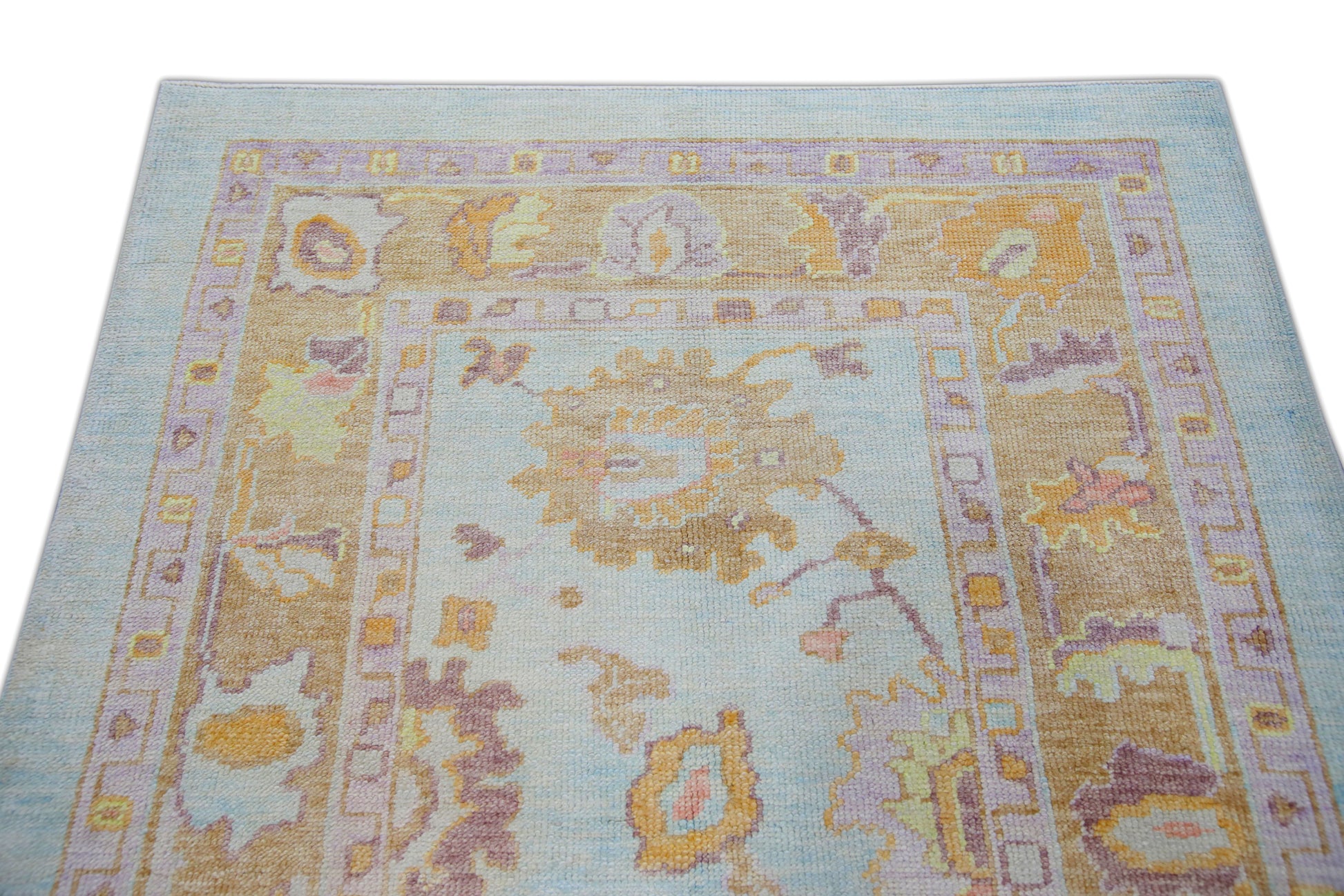 Turkish Oushak Rug 4'2" x 5'8" #5086