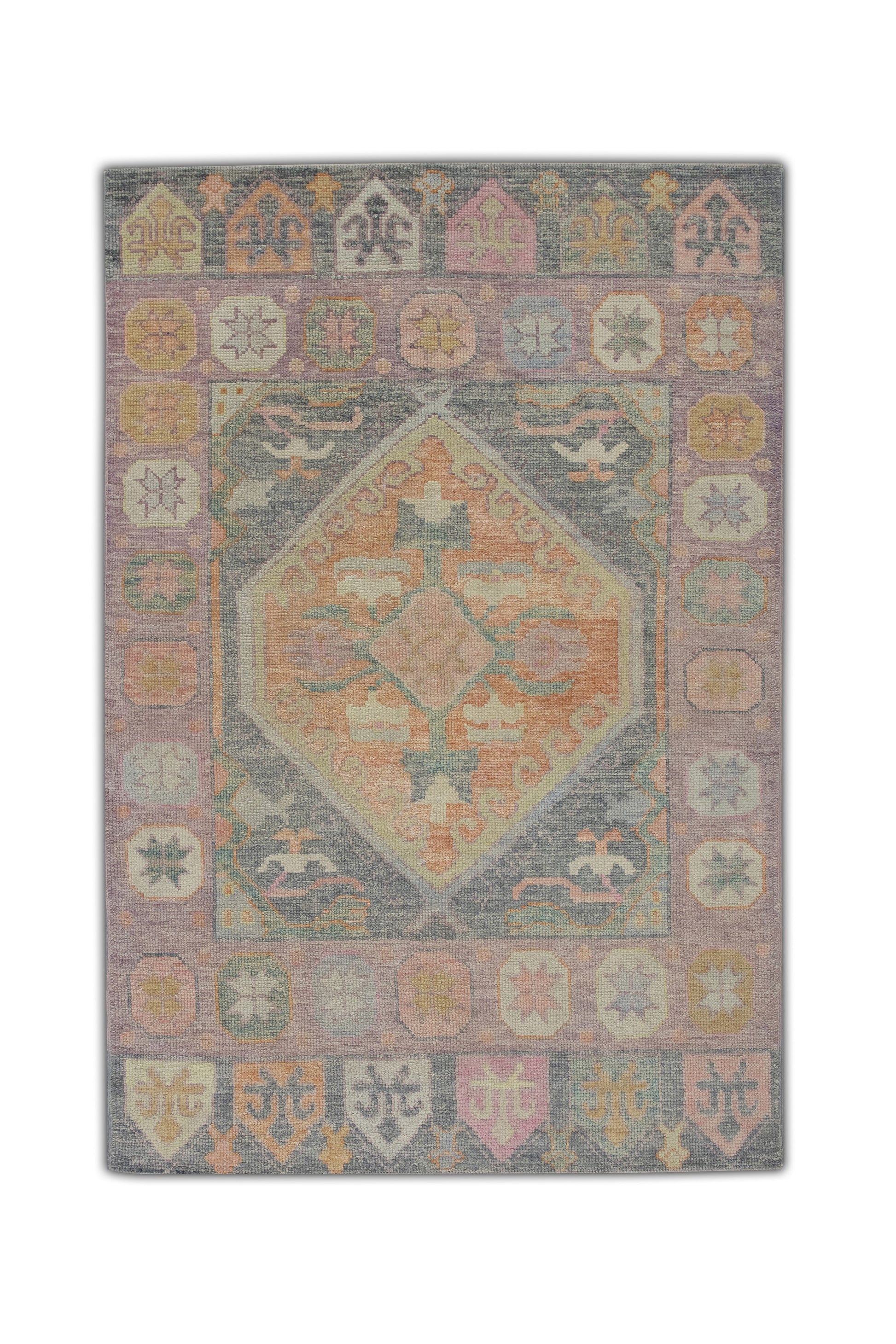 Turkish Oushak Rug 4'1" x 6'1" #5118