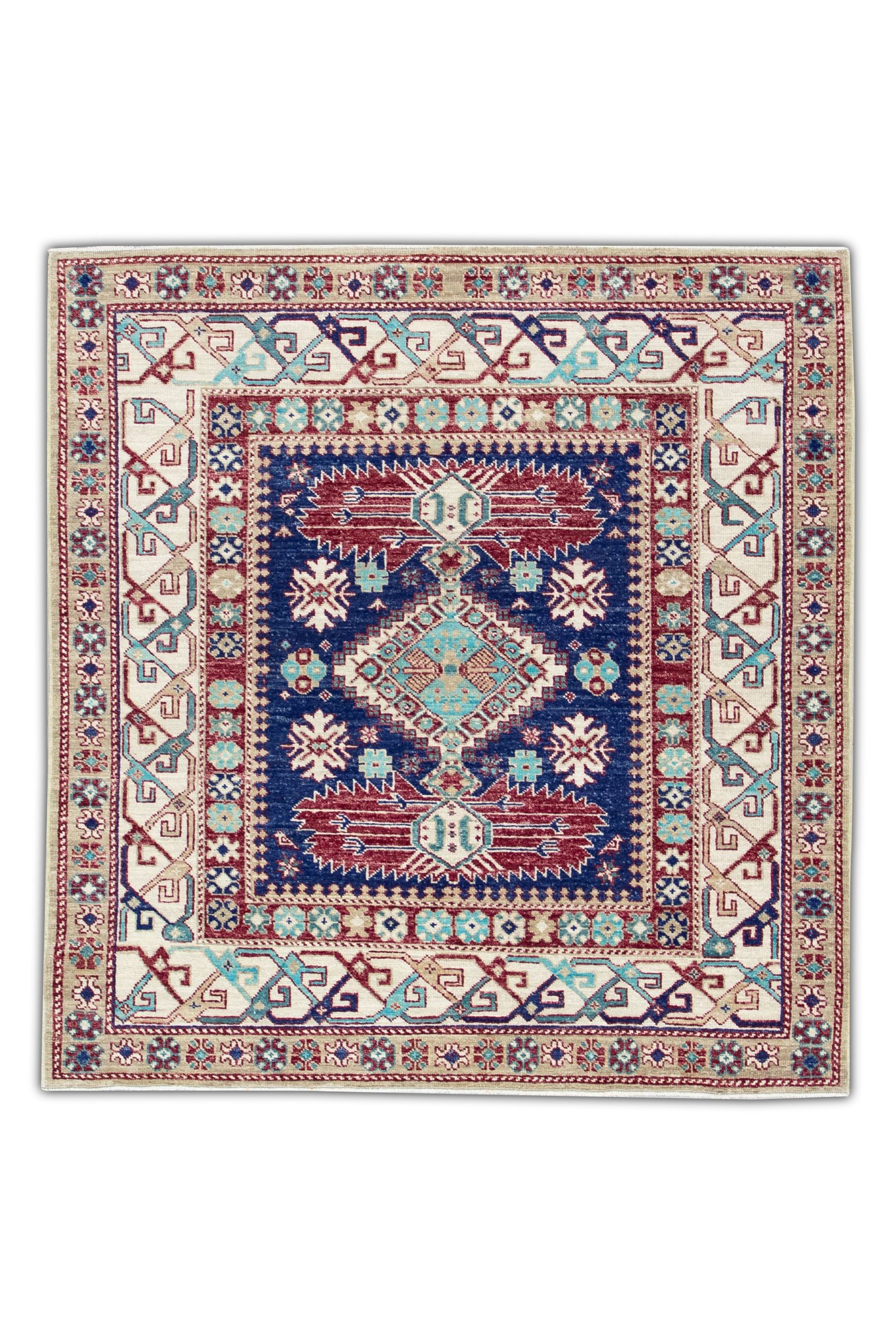 Turkish Antique Look Oushak Rug 4' x 4'2" #2684