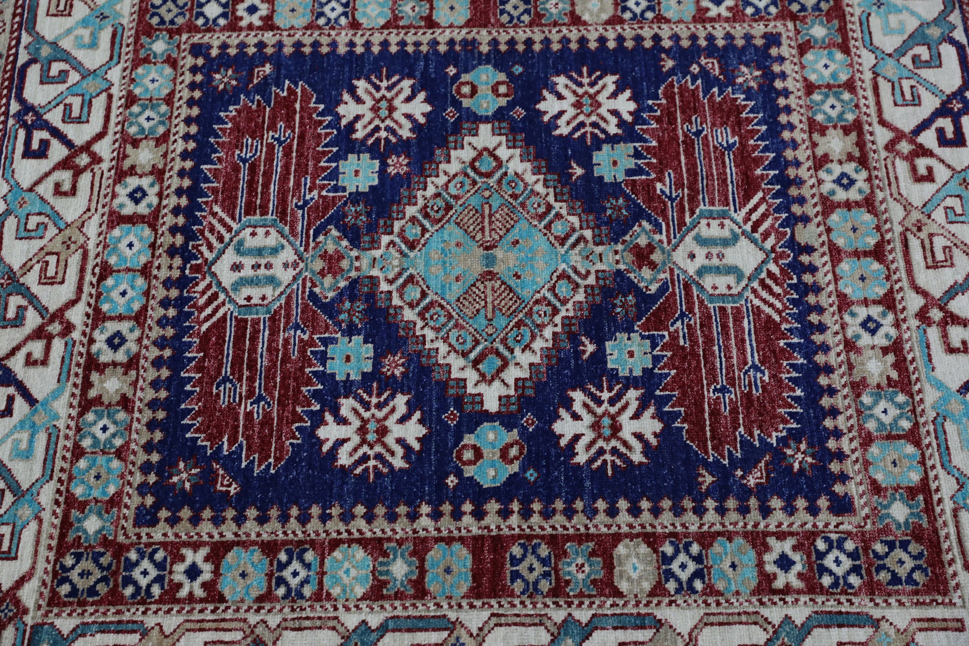 Turkish Antique Look Oushak Rug 4' x 4'2" #2684