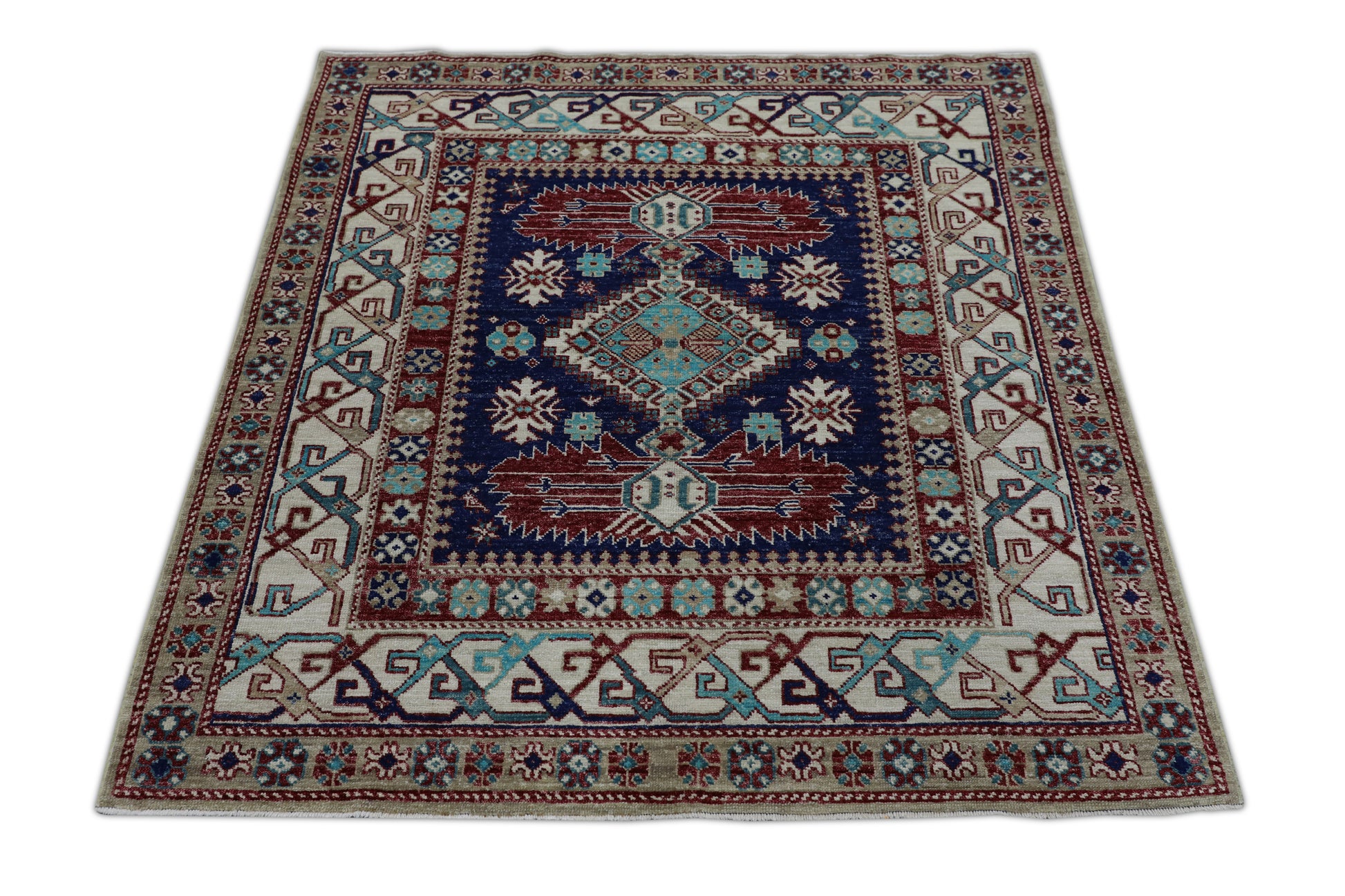 Turkish Antique Look Oushak Rug 4' x 4'2" #2684