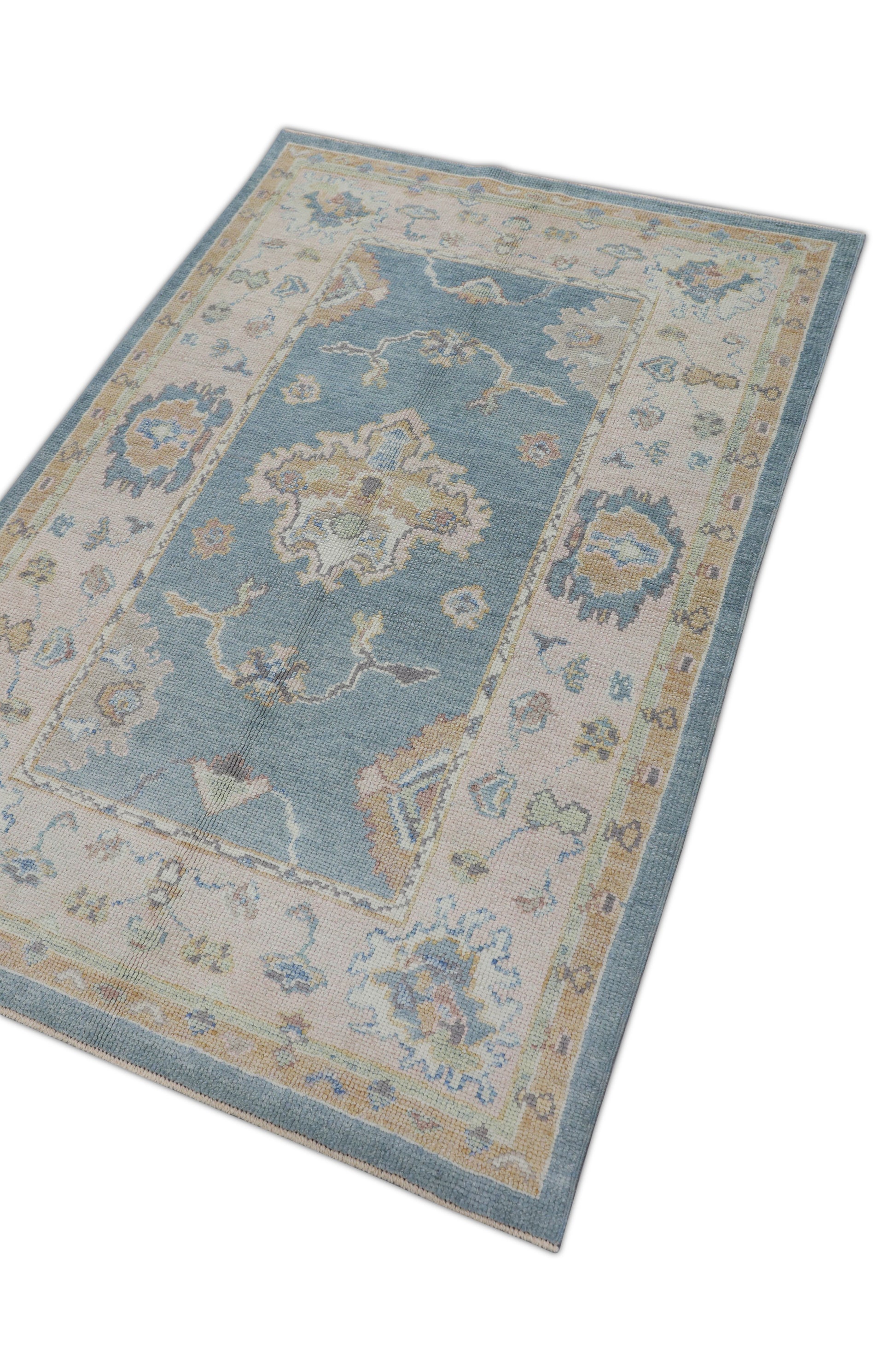 Turkish Oushak Rug 3'10" x 5'6" #3072