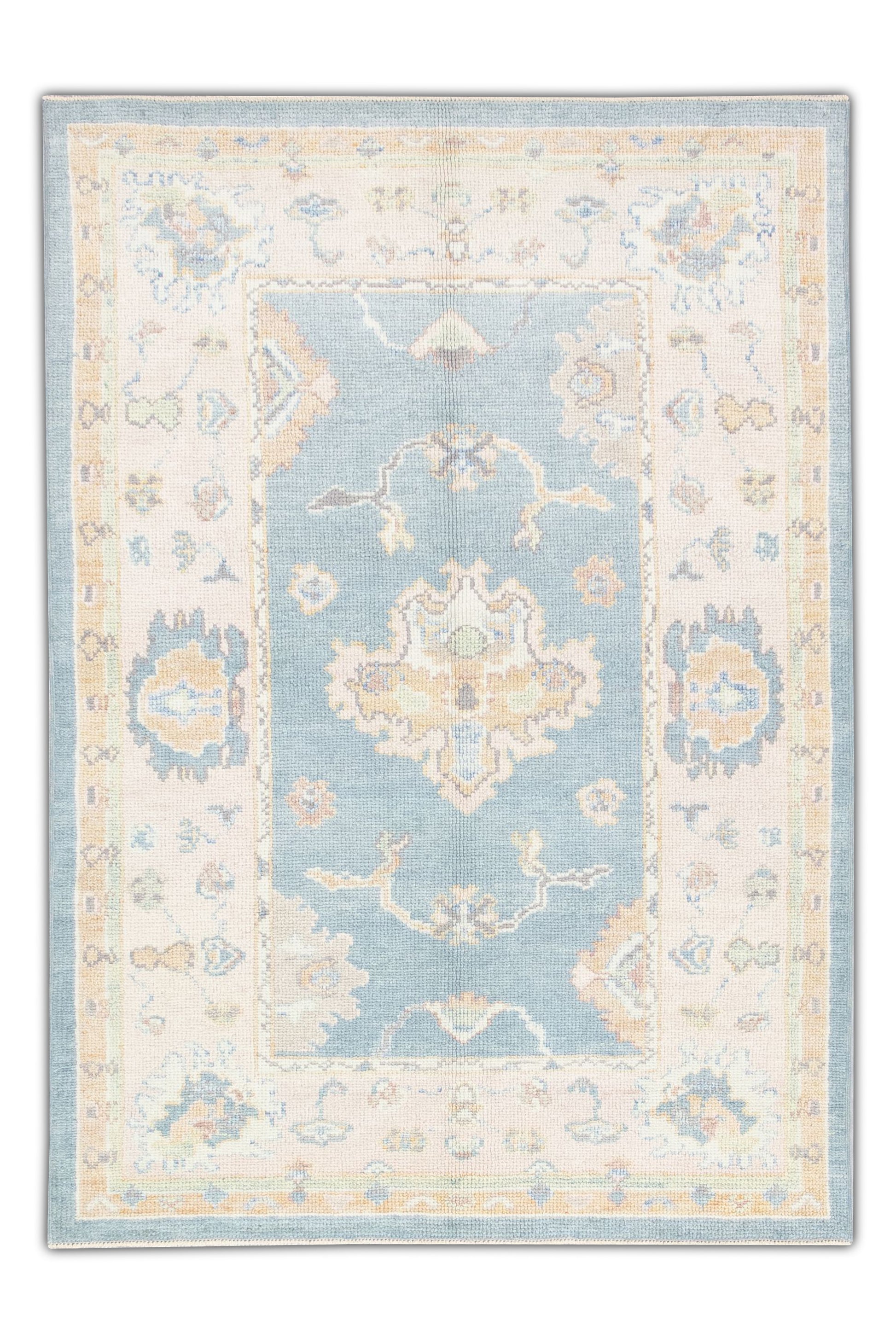 Turkish Oushak Rug 3'10" x 5'6" #3072