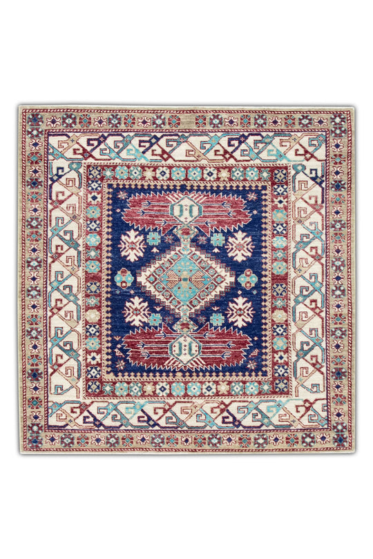 #2655 Turkish Antique Look Oushak 4' x 4'3"