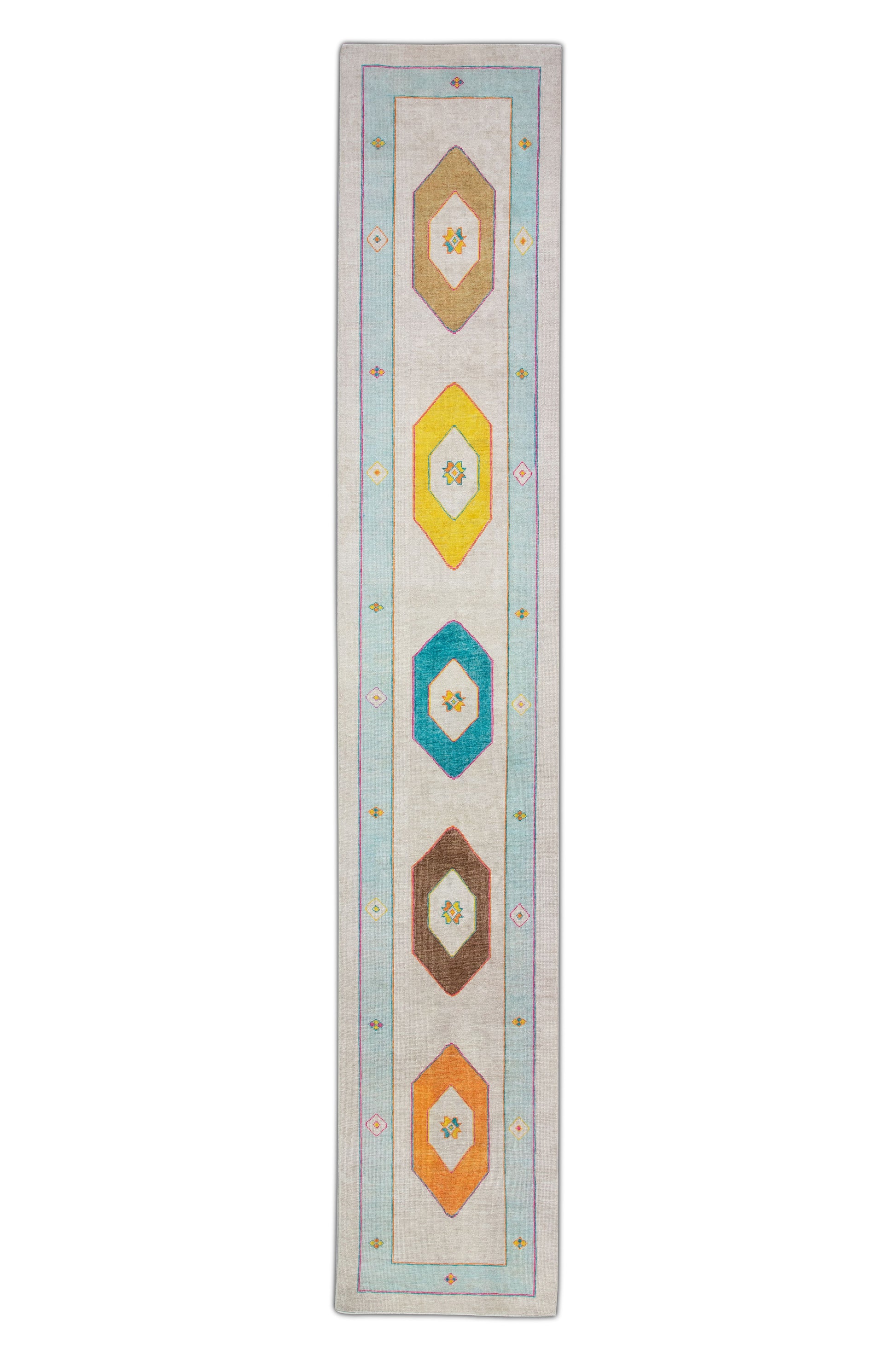 Turkish Oushak Rug 3' x 16'5" #4452