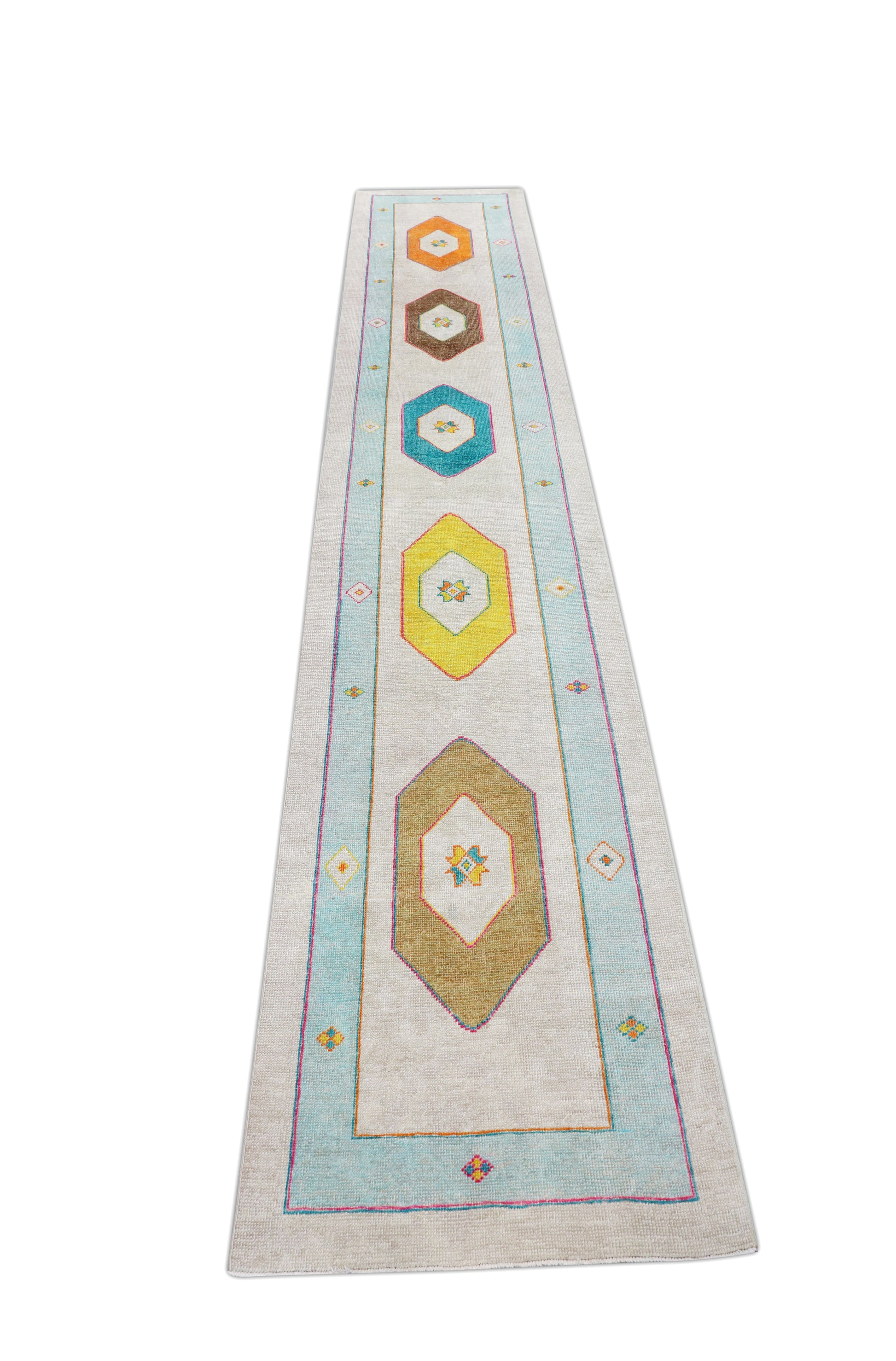 Turkish Oushak Rug 3' x 16'5" #4452