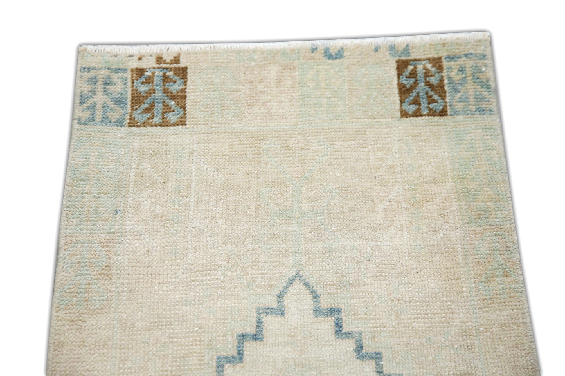Oriental Hand Knotted Vintage Turkish Mini Rug 1'8" x 3'4" #22