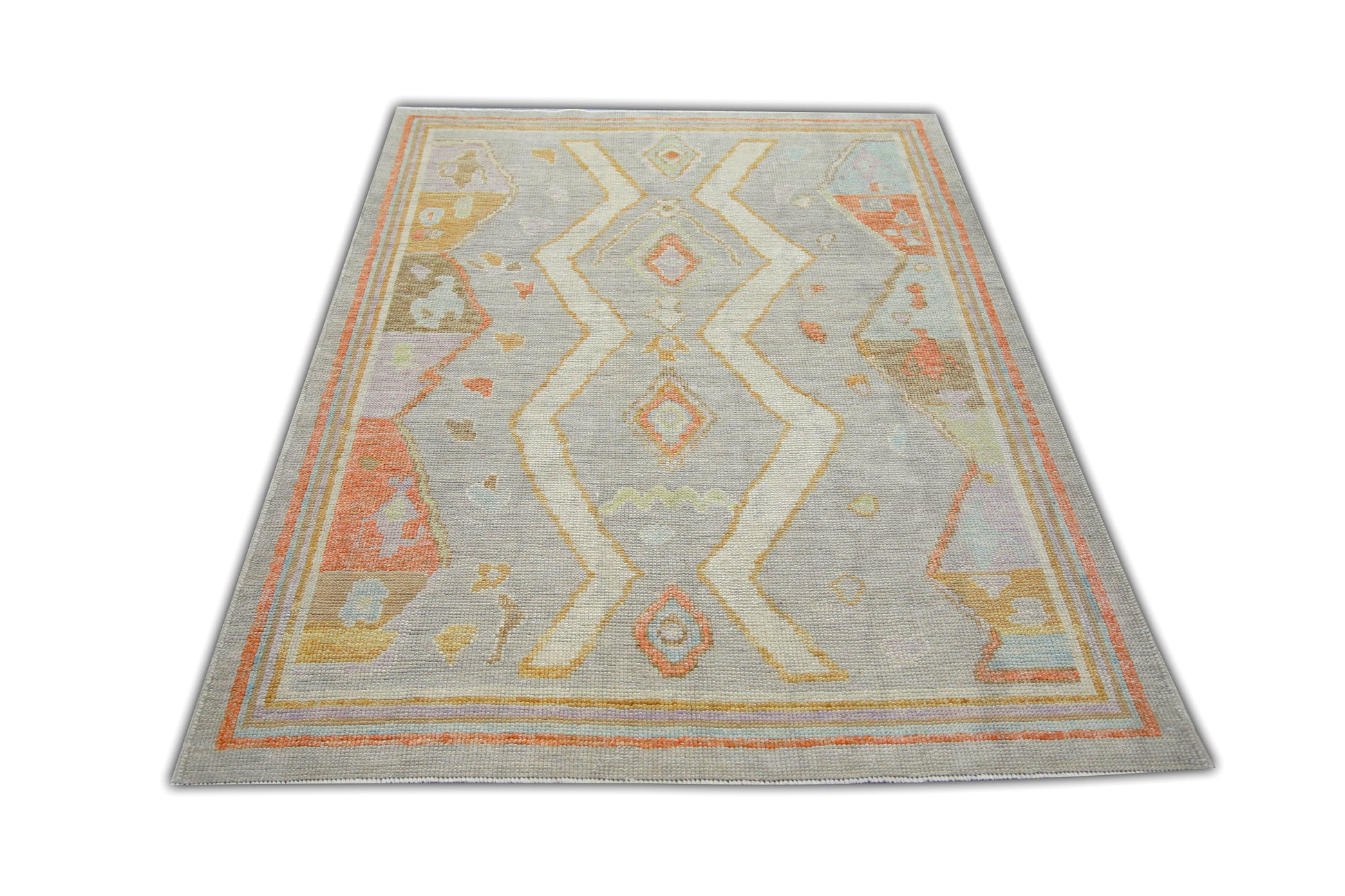 Turkish Oushak Rug 4'1" x 5'7" #5104